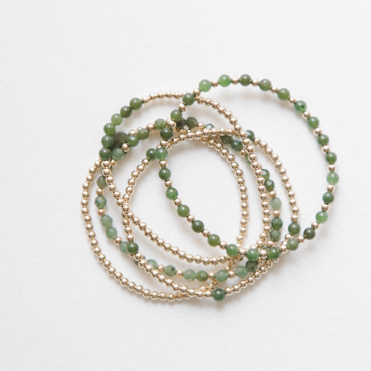 Laguna Bohemia Jade bracelets