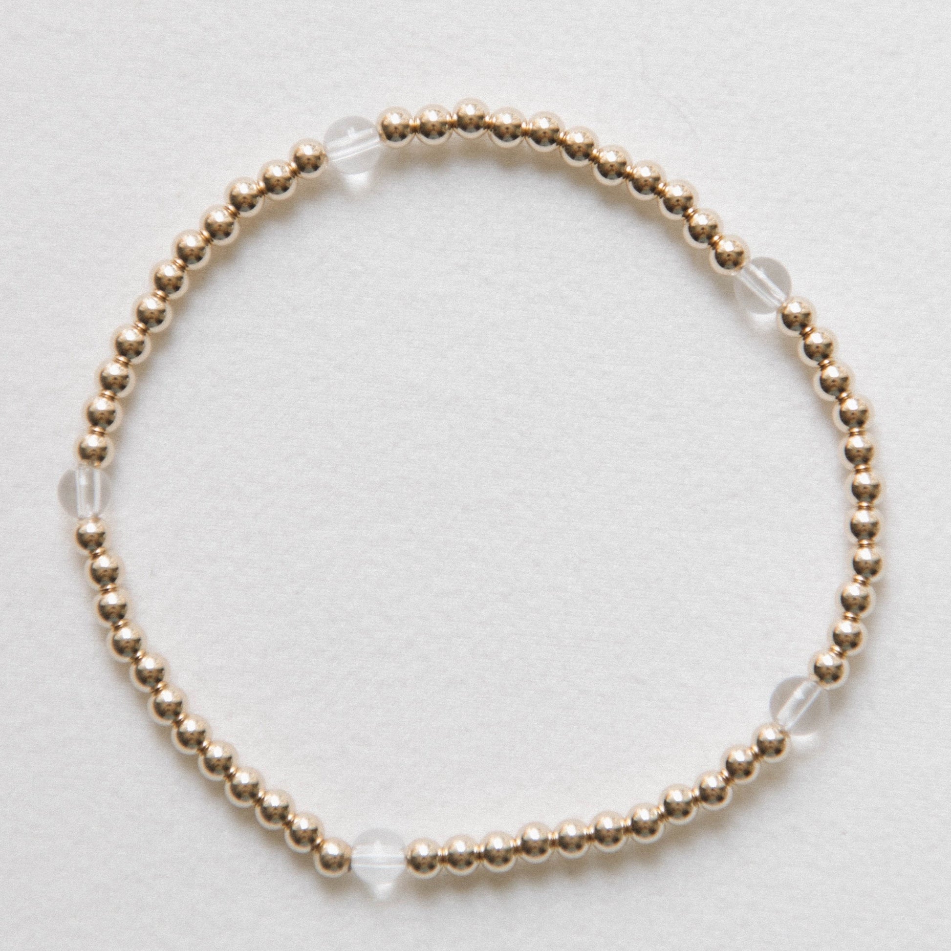 laguna bohemia Clear Quartz connect the dots bracelet