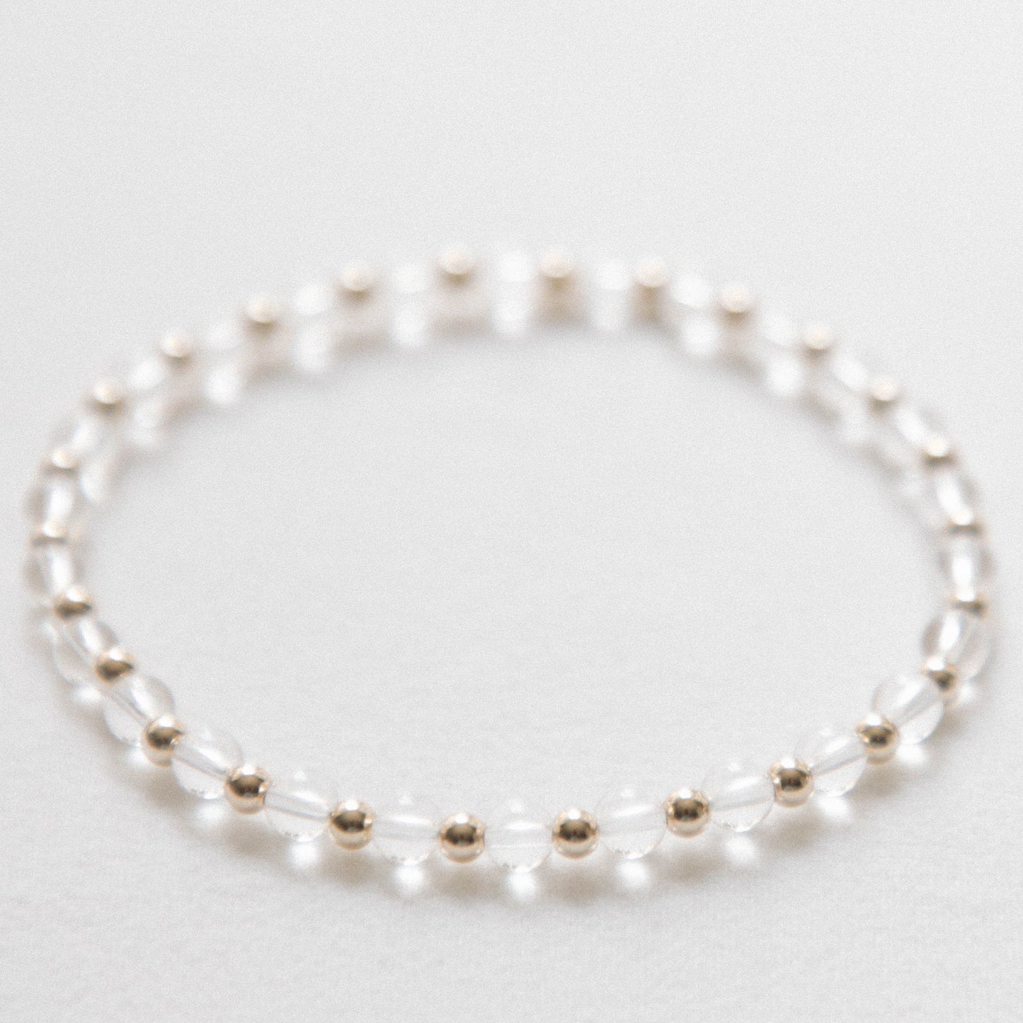 laguna bohemia Clear Quartz intentions bracelet