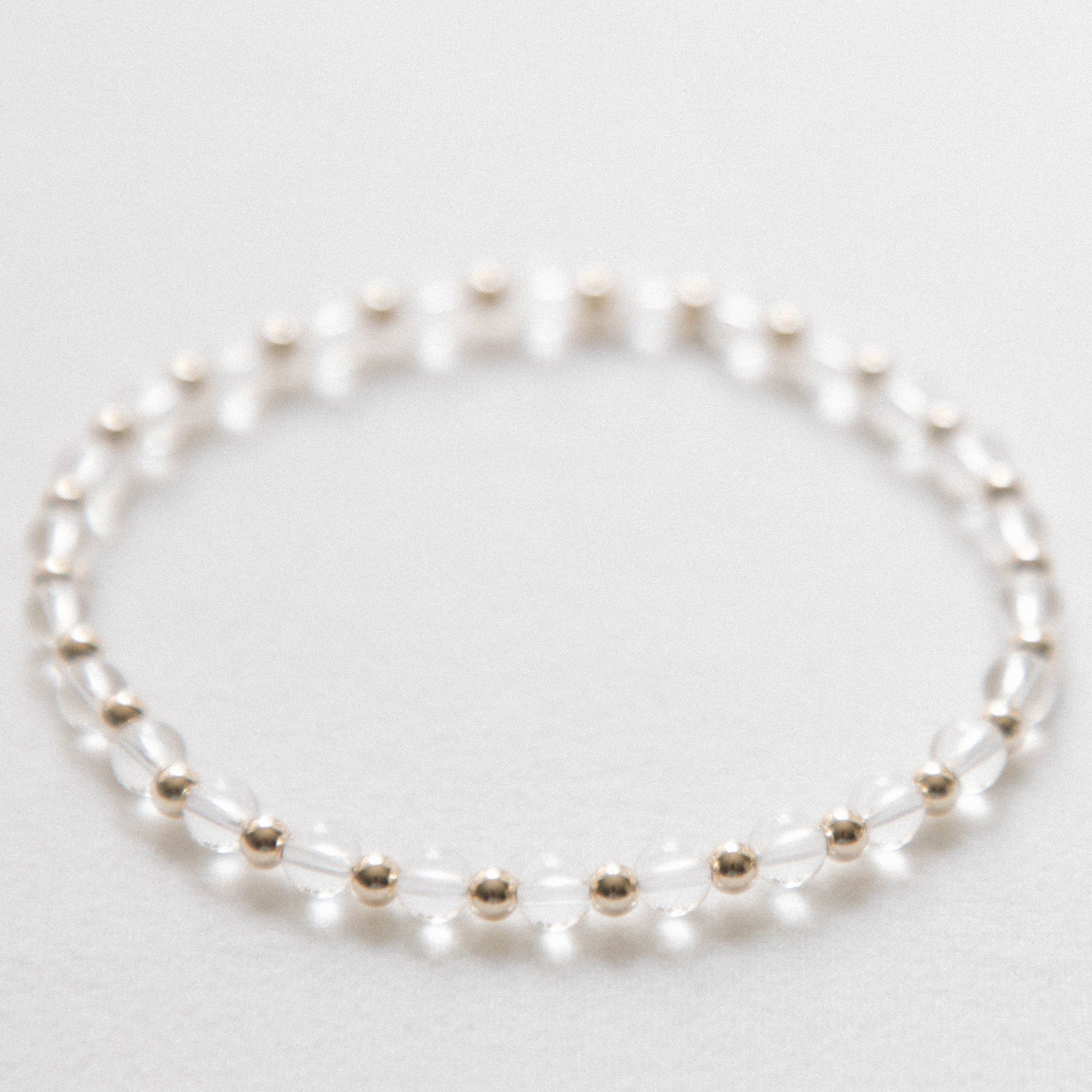 laguna bohemia Clear Quartz intentions bracelet