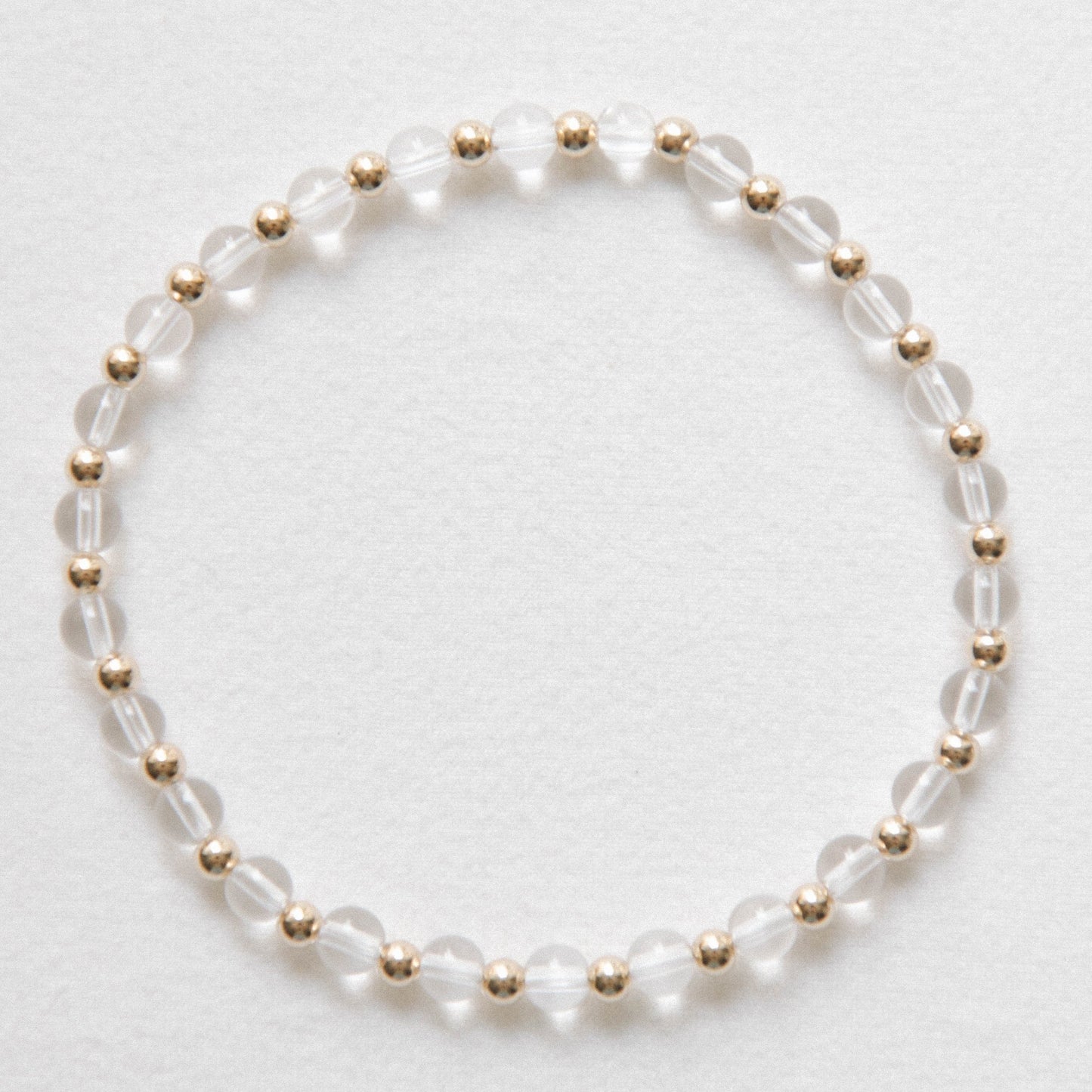 laguna bohemia Clear Quartz intentions bracelet