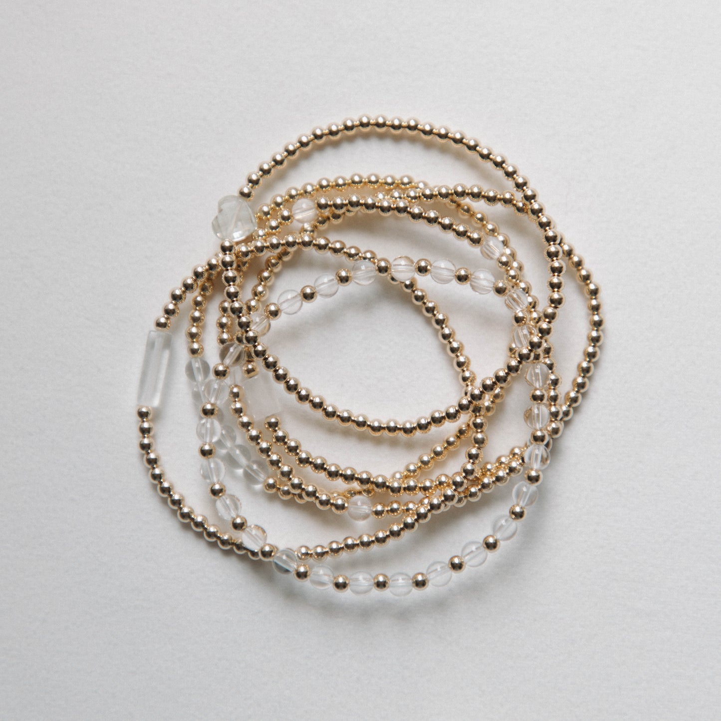 Clear Quartz - Tube Bracelet