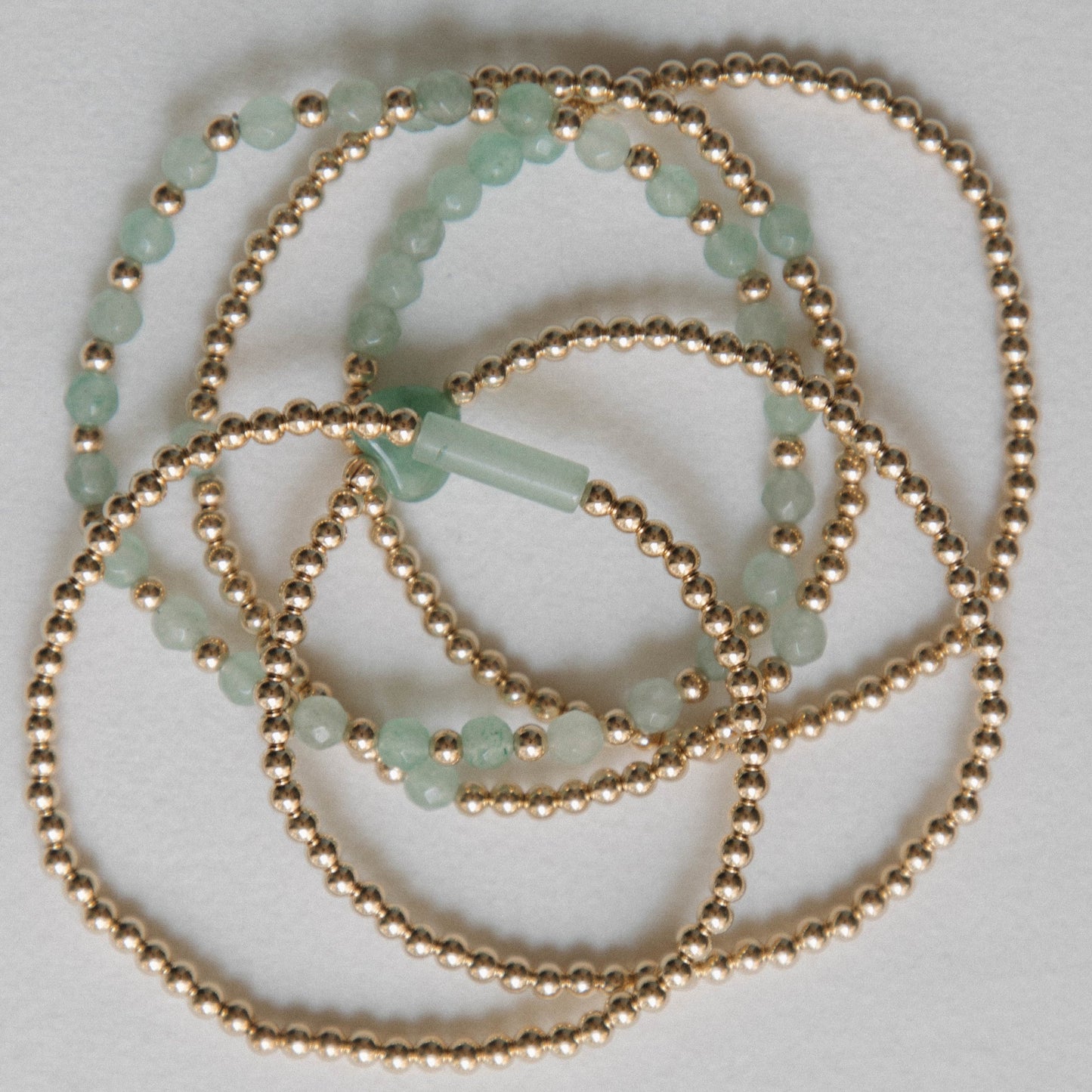 aventurine bracelet stack laguna bohemia