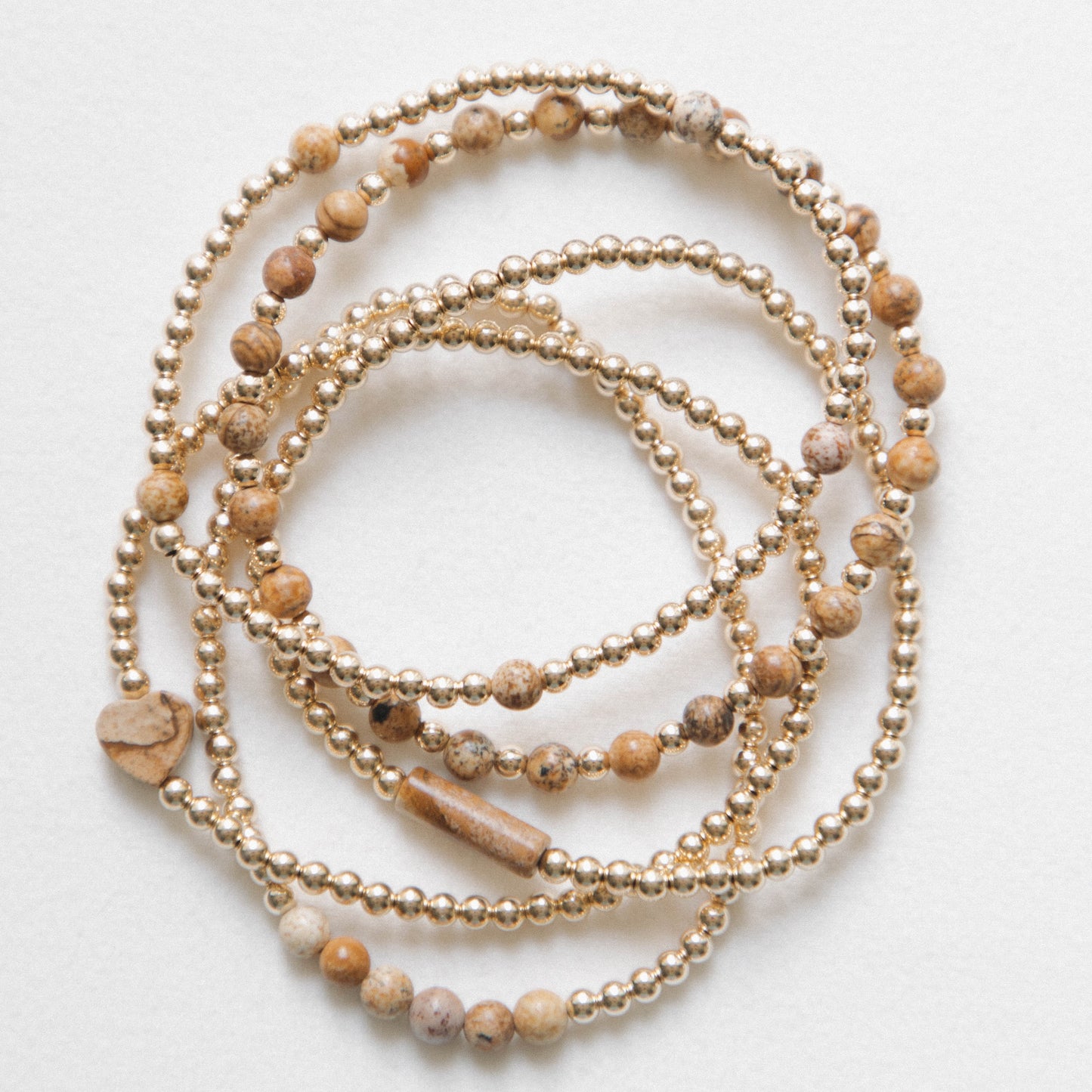 Picture Jasper - Heart Bracelet