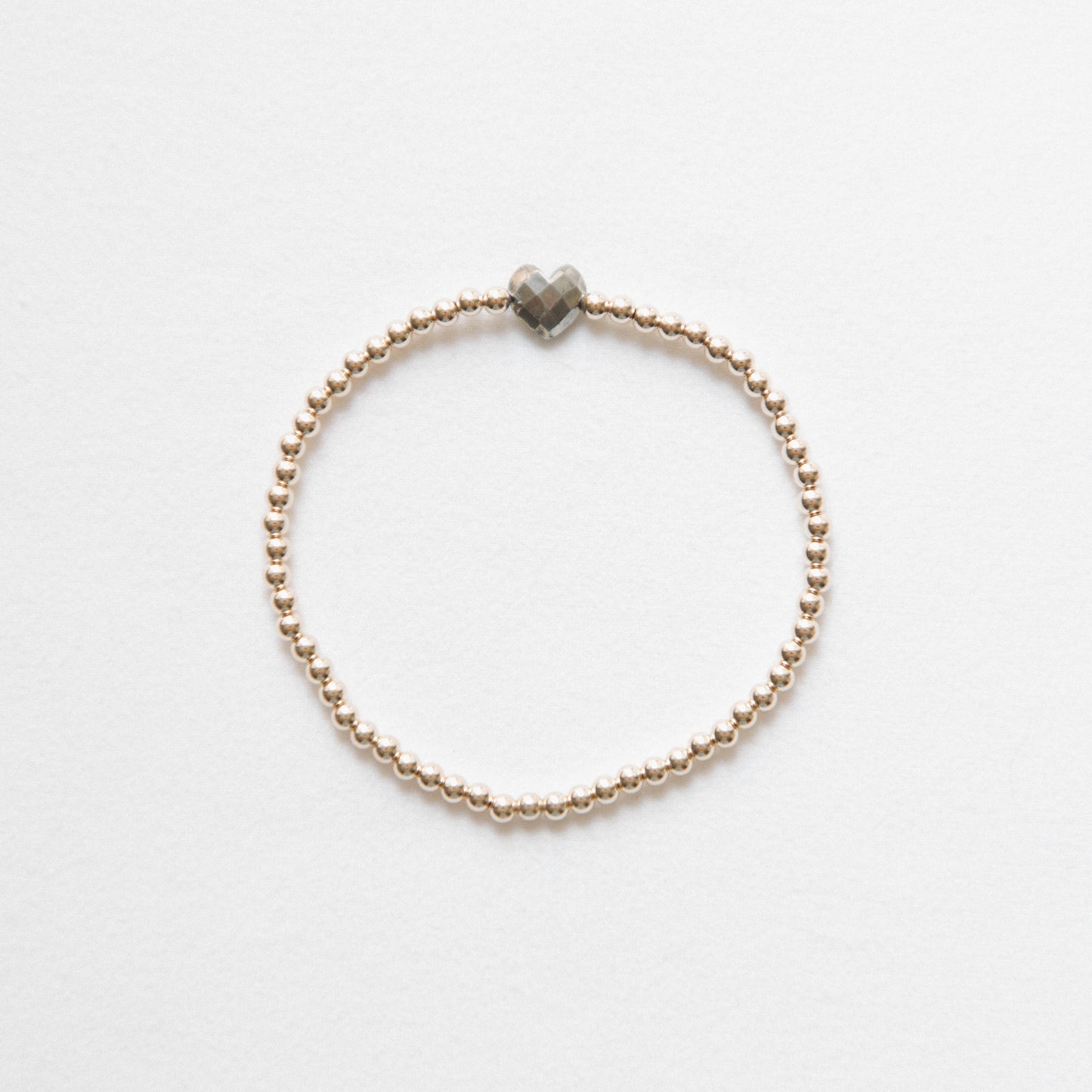 Pyrite - Heart Bracelet