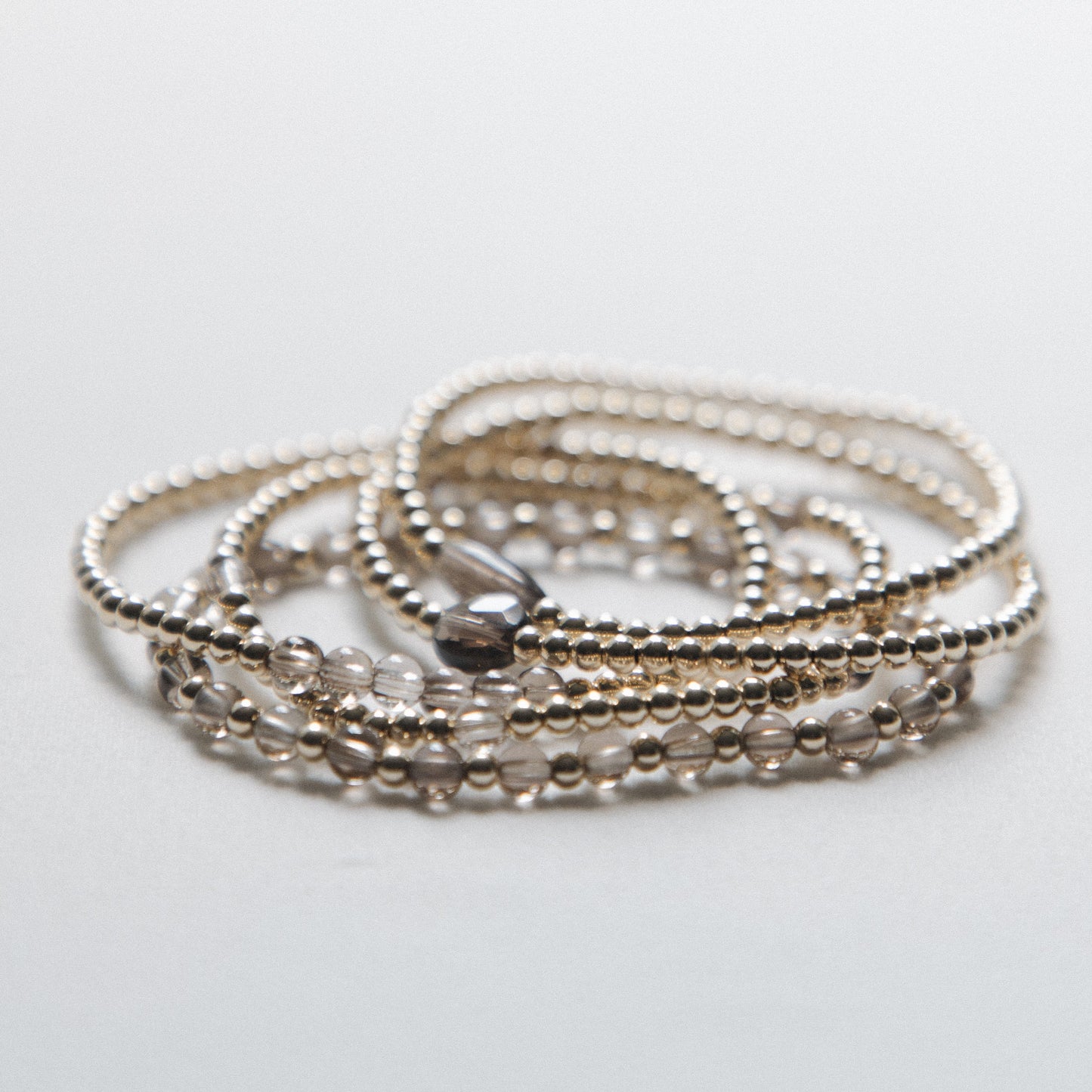 Smokey Quartz - Centered Round Bracelet