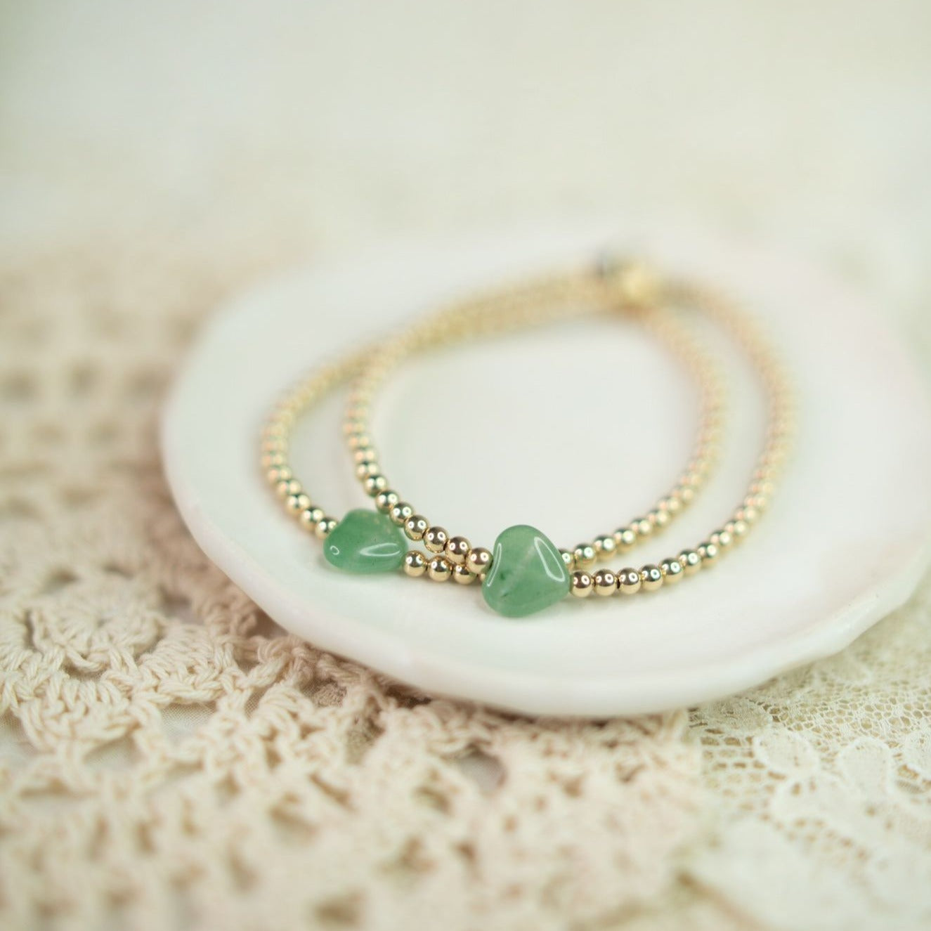 Aventurine Bracelet - Heart