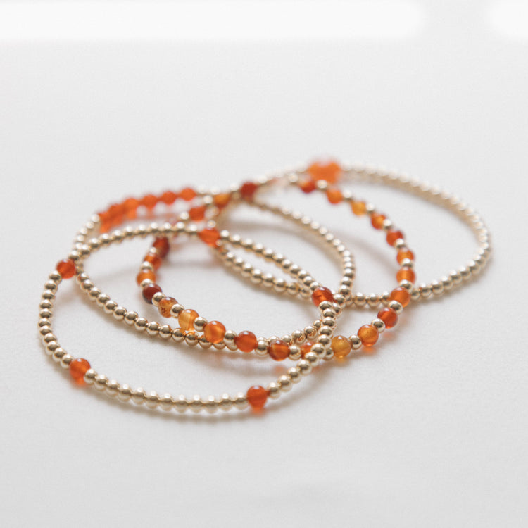 Laguna Bohemia carnelian bracelets