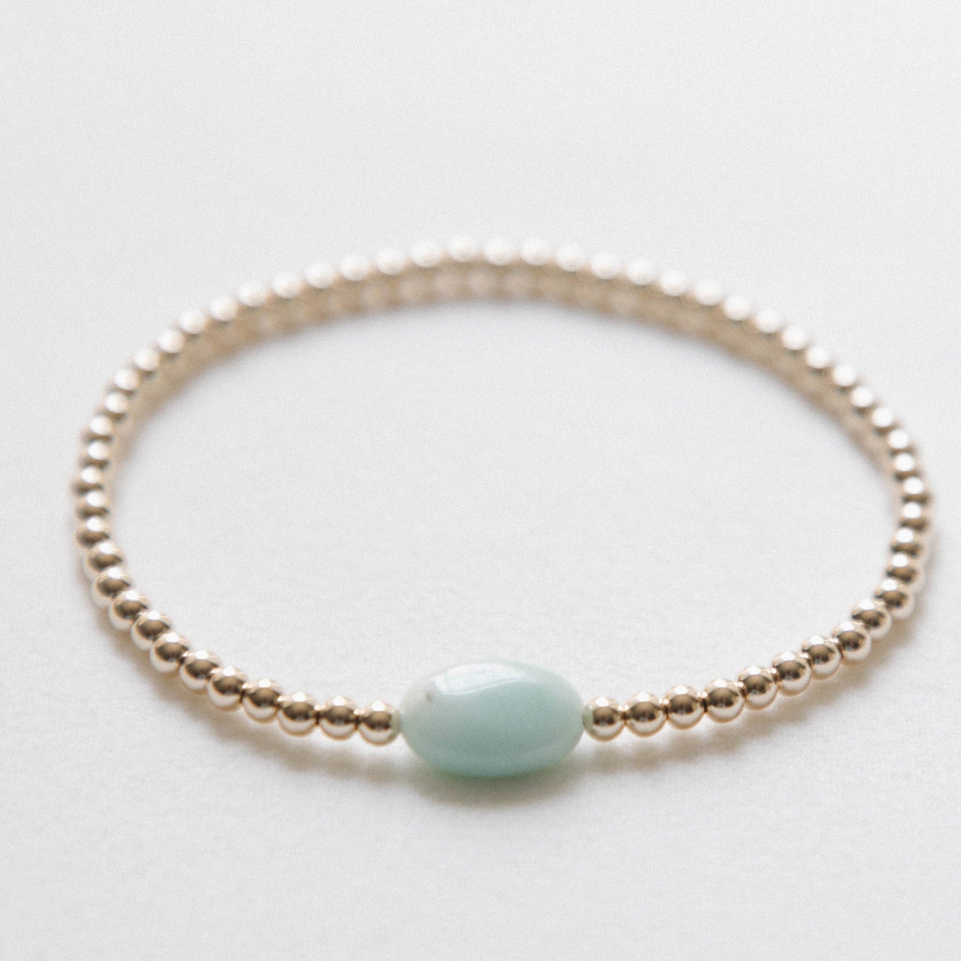 amazonite oval centered bracelet lagauna bohemia