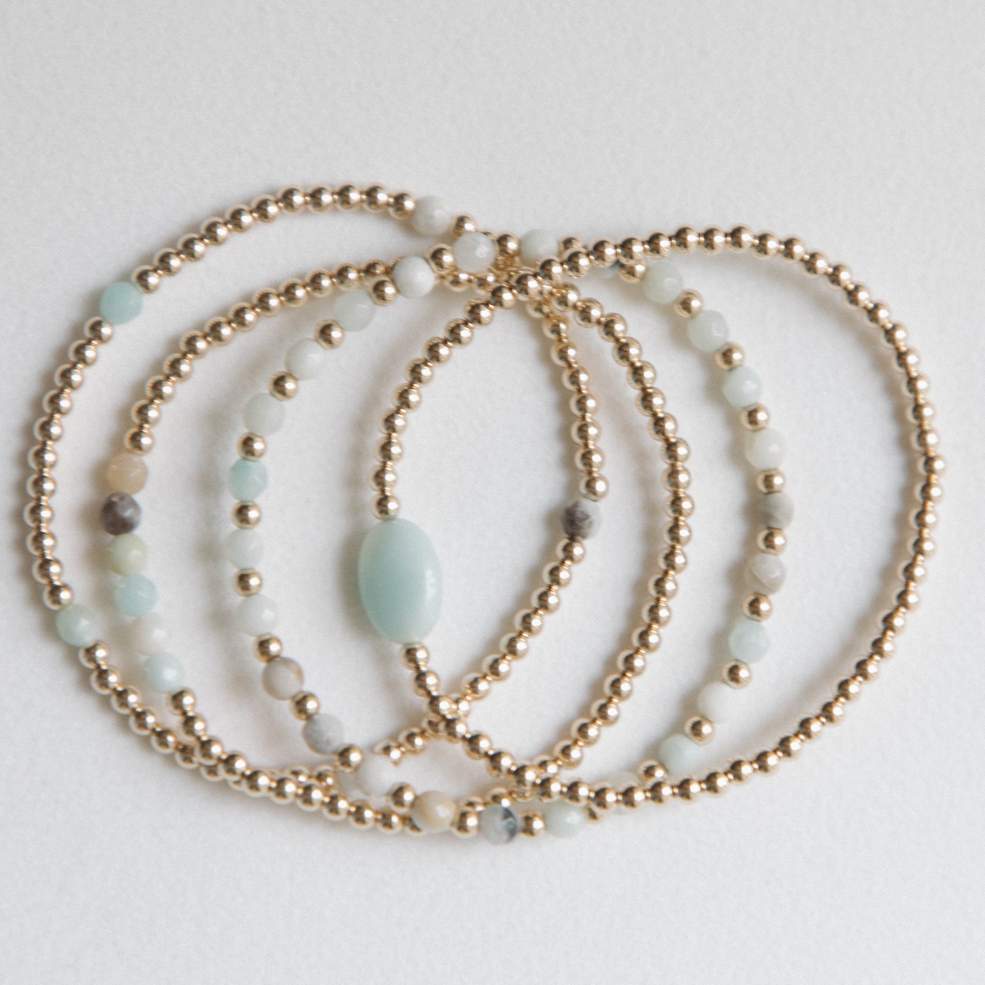 amazonite bracelet stack lagauna bohemia