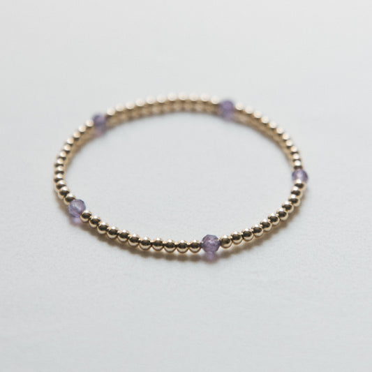 Amethyst - Connect the Dots Bracelet