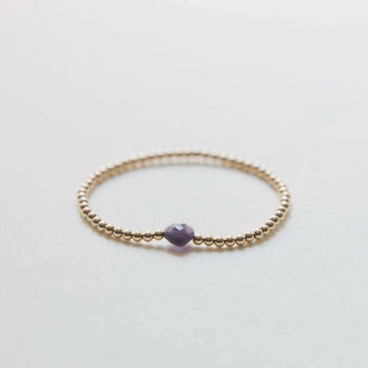 laguna bohemia amethyst heart bracelet