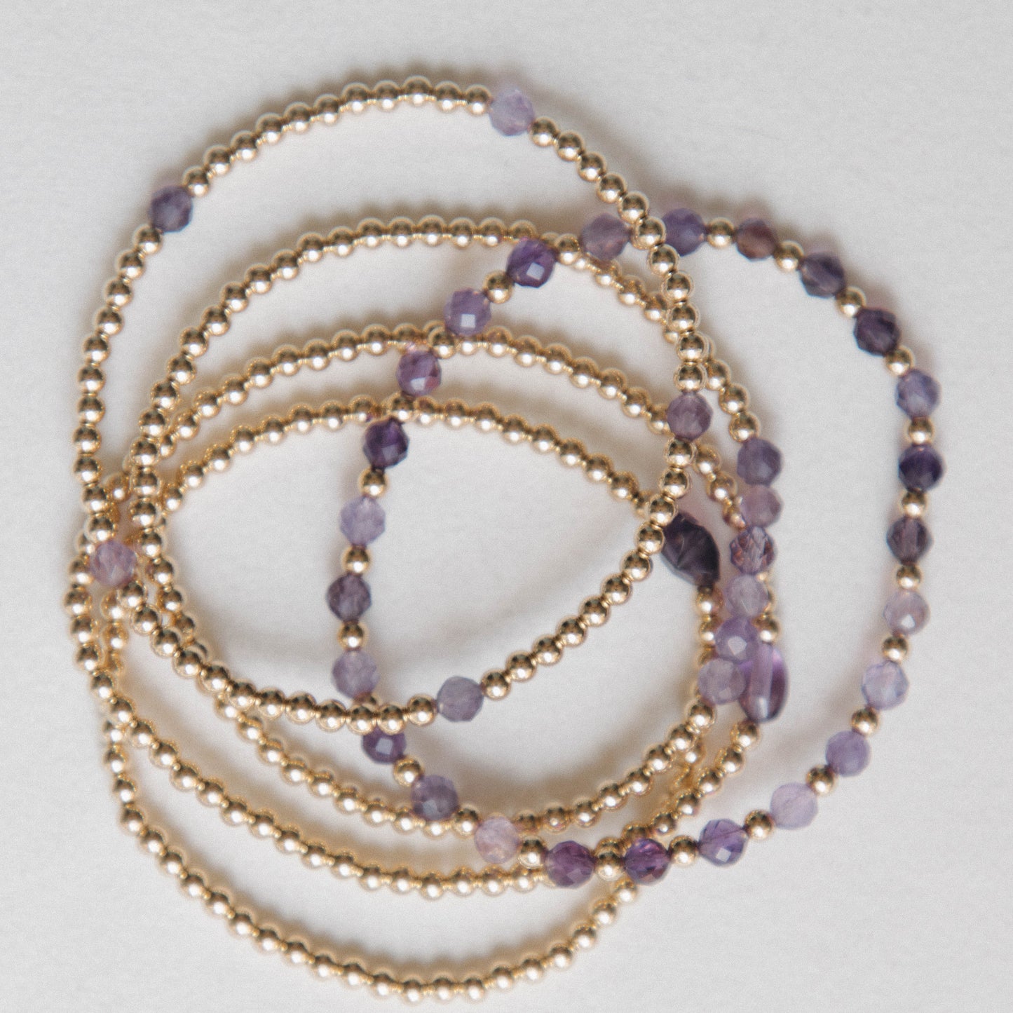 Amethyst - Connect the Dots Bracelet