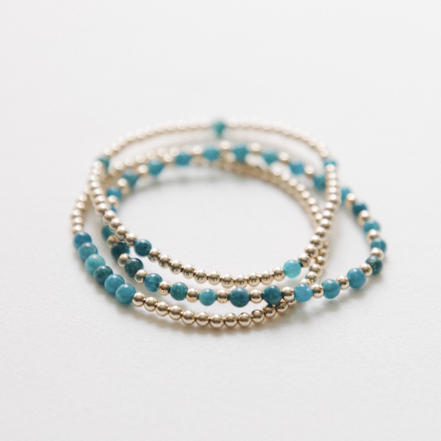 Apatite Journey Stack - 3 Bracelet Set