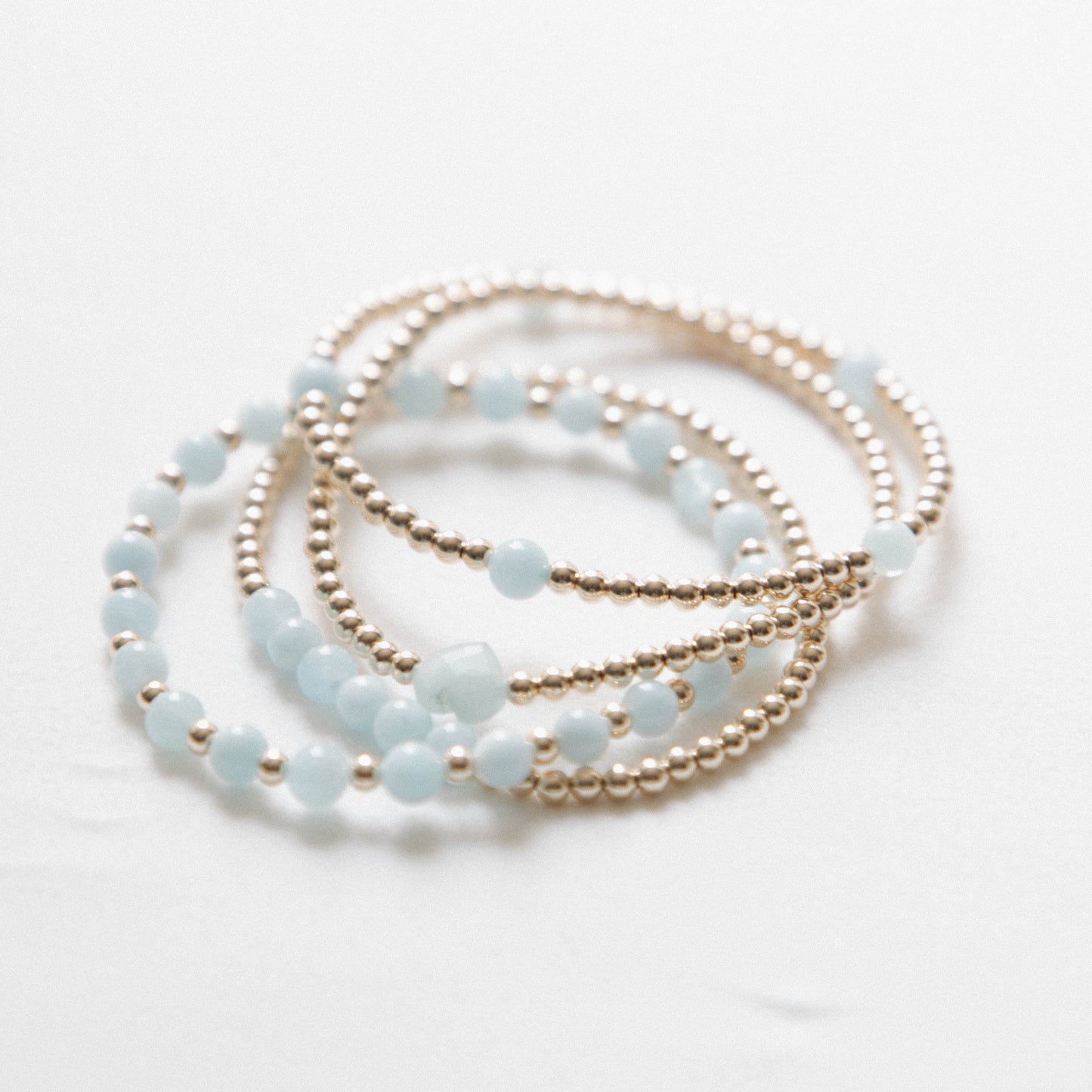 laguna bohemia aquamarine stack bracelet