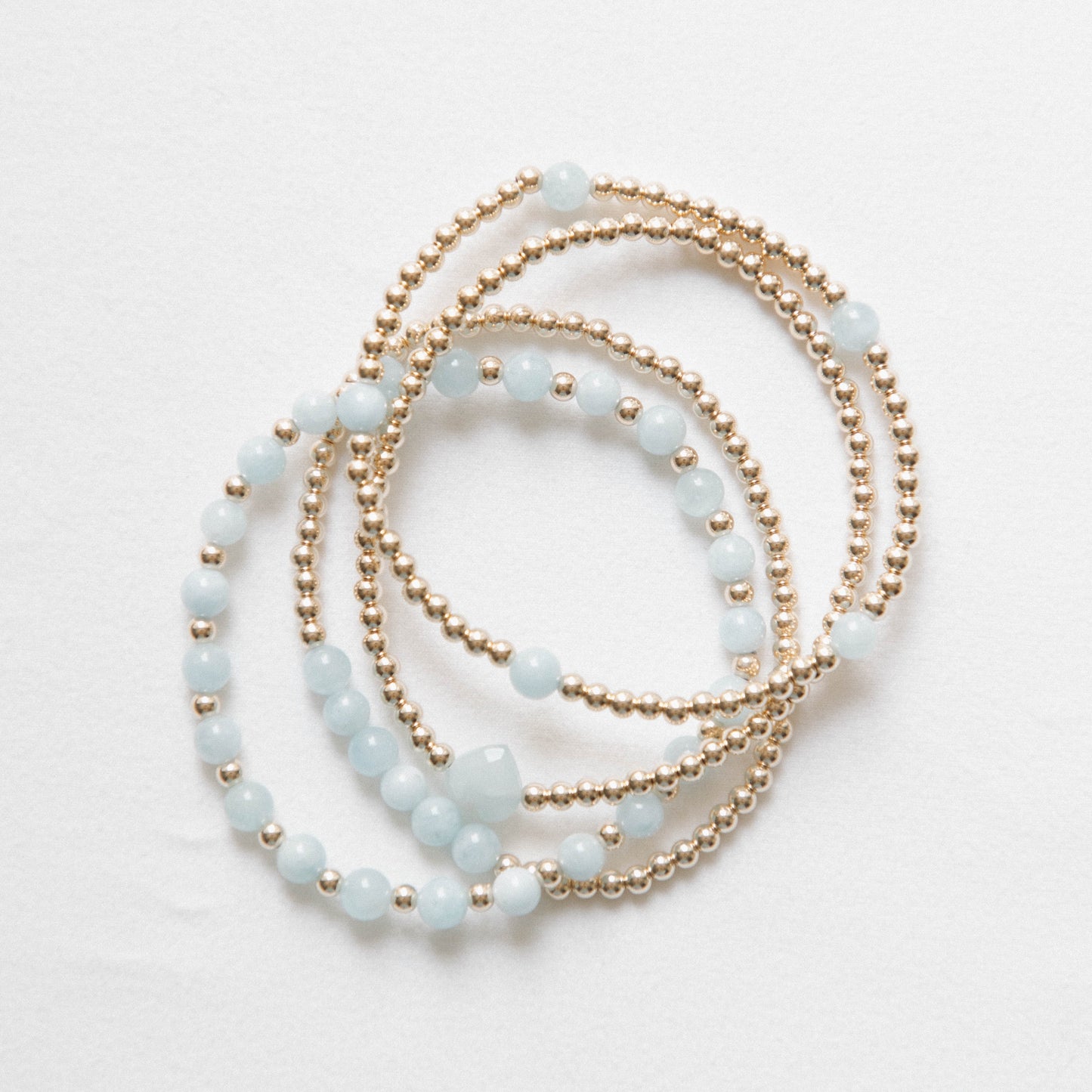 laguna bohemia aquamarine stack bracelets
