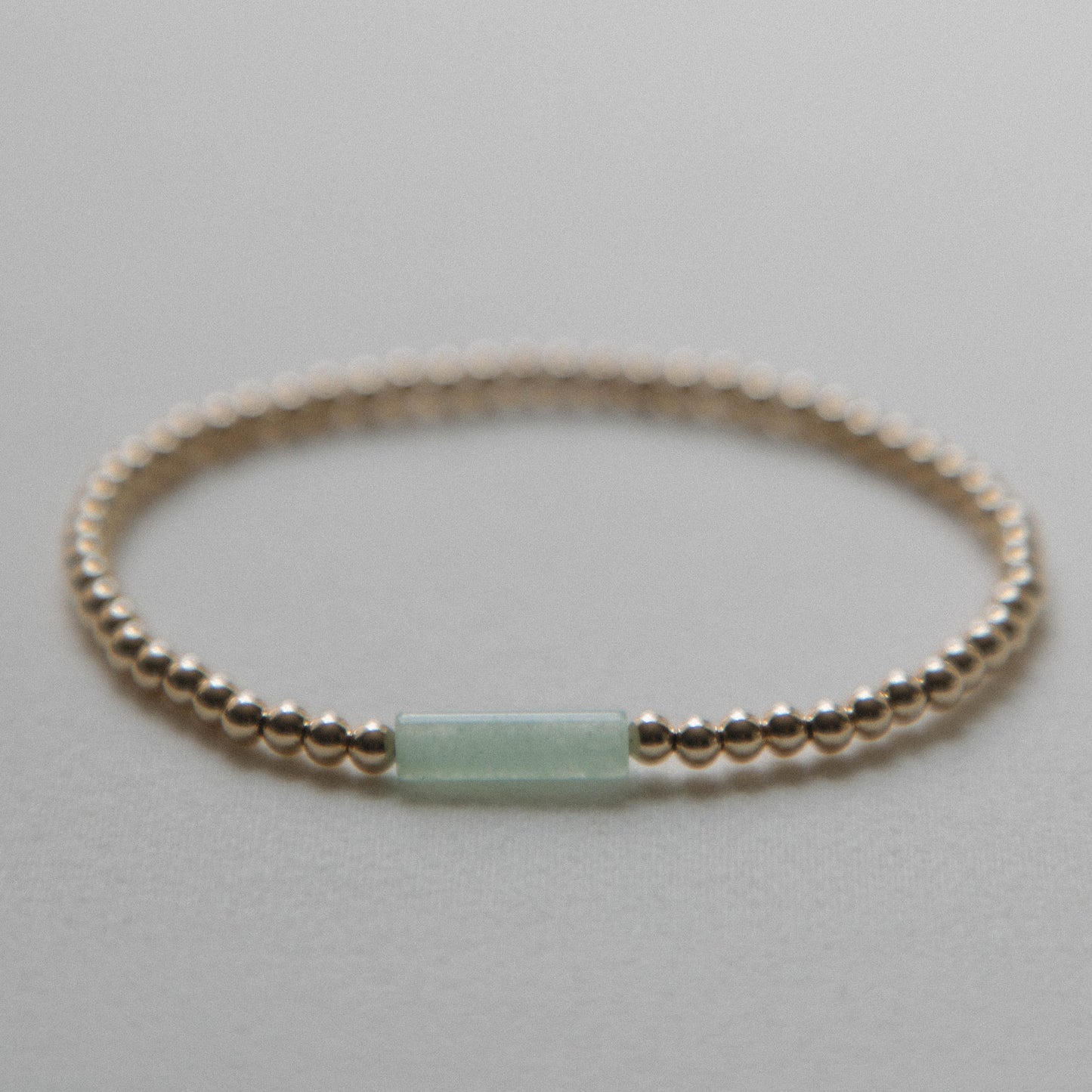 Light Aventurine - Tube Bracelet