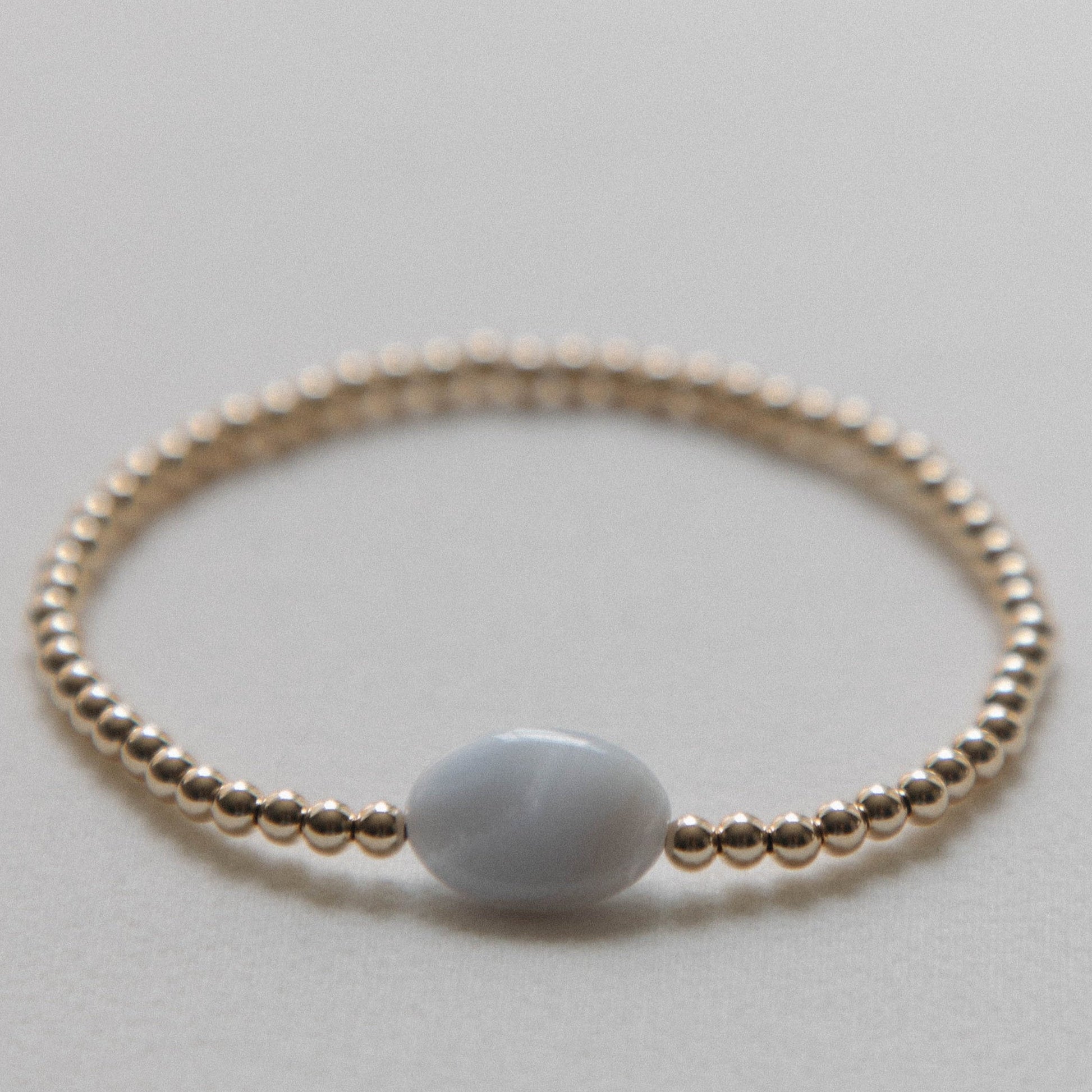 blue lace agate oval centered bracelet laguna bohemia