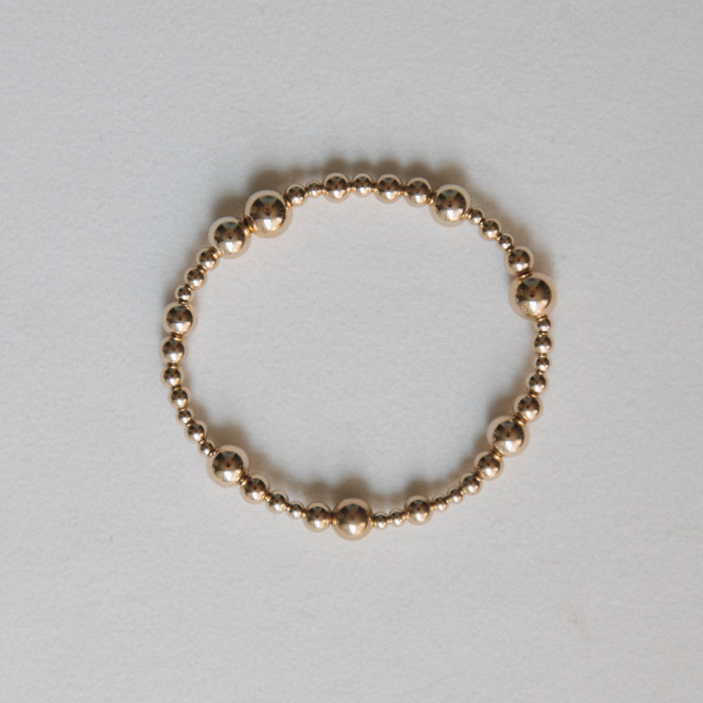 Bubble 14k Gold Filled Beaded Stretchy Bracelet