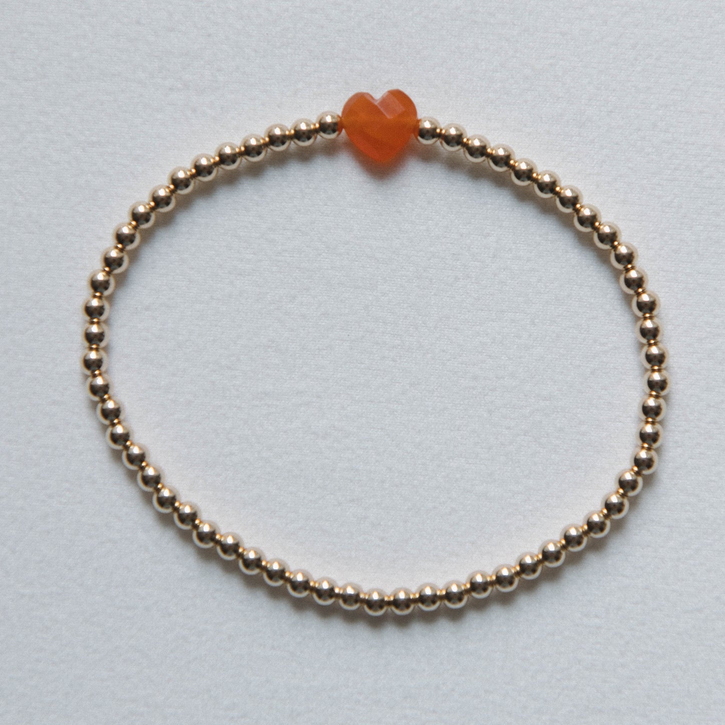 Carnelian - Heart Bracelet