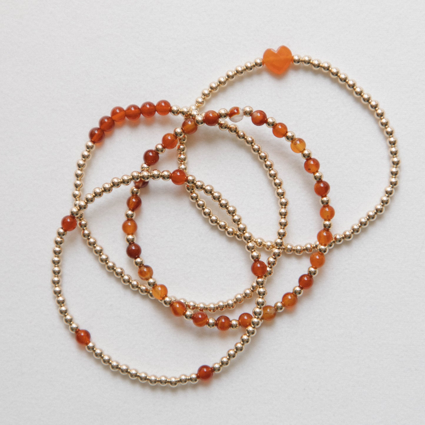 Carnelian - Heart Bracelet