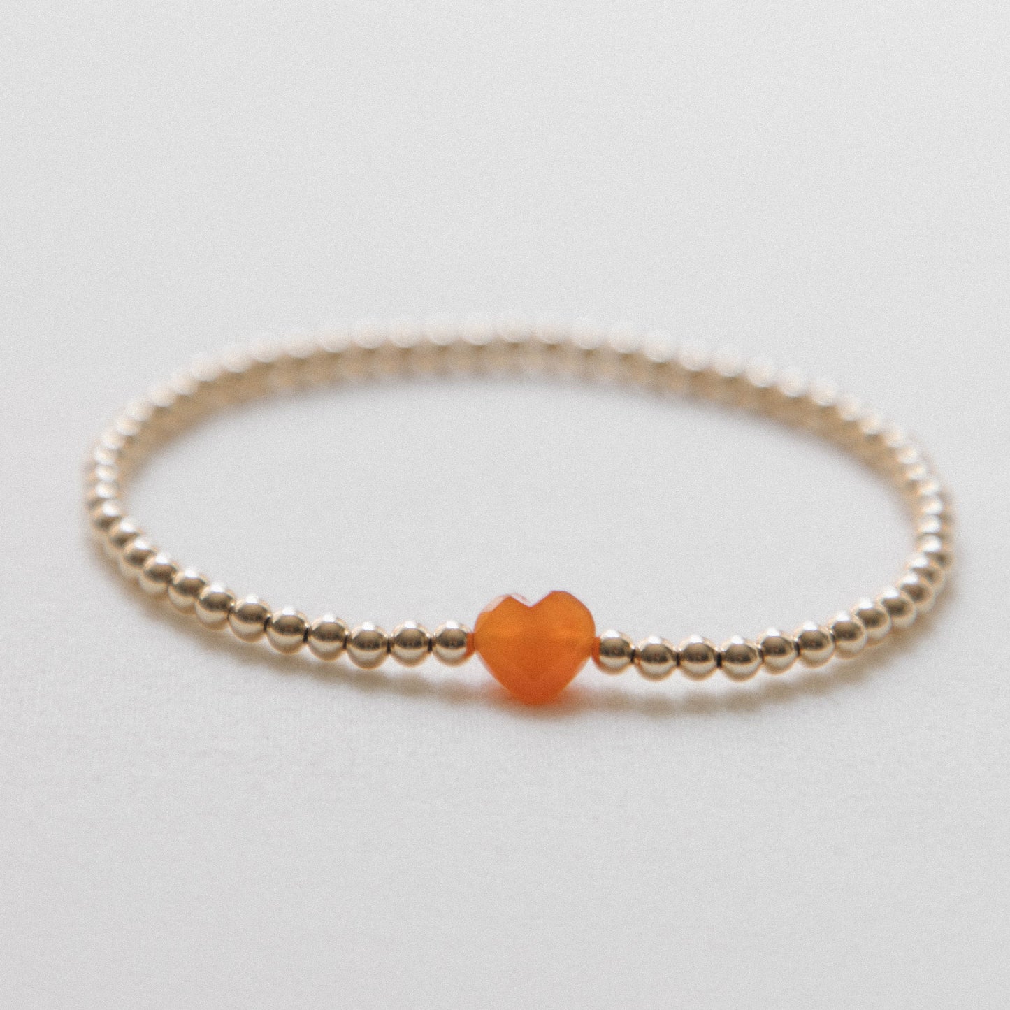 Carnelian - Heart Bracelet