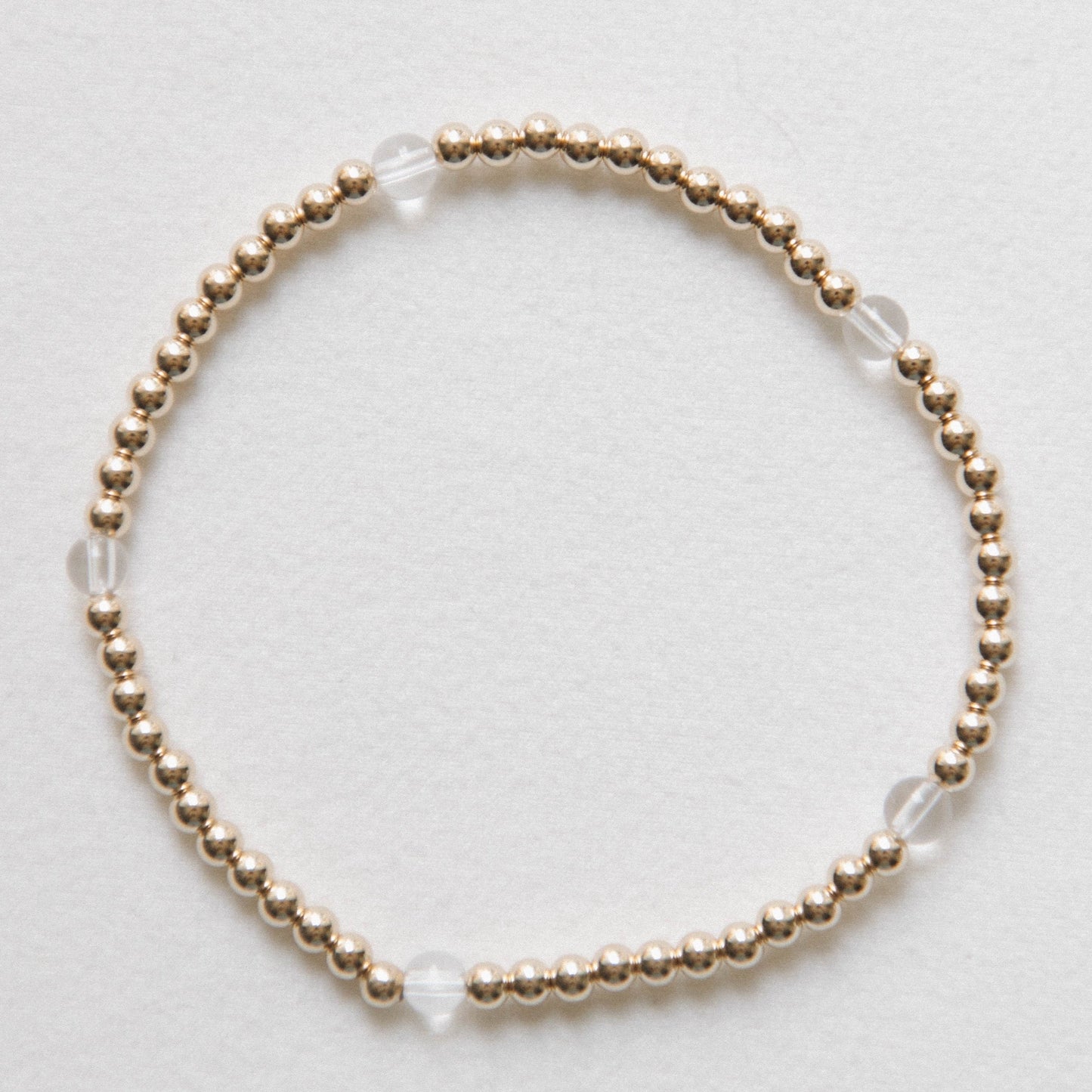 laguna bohemia Clear Quartz connect the dots bracelet 