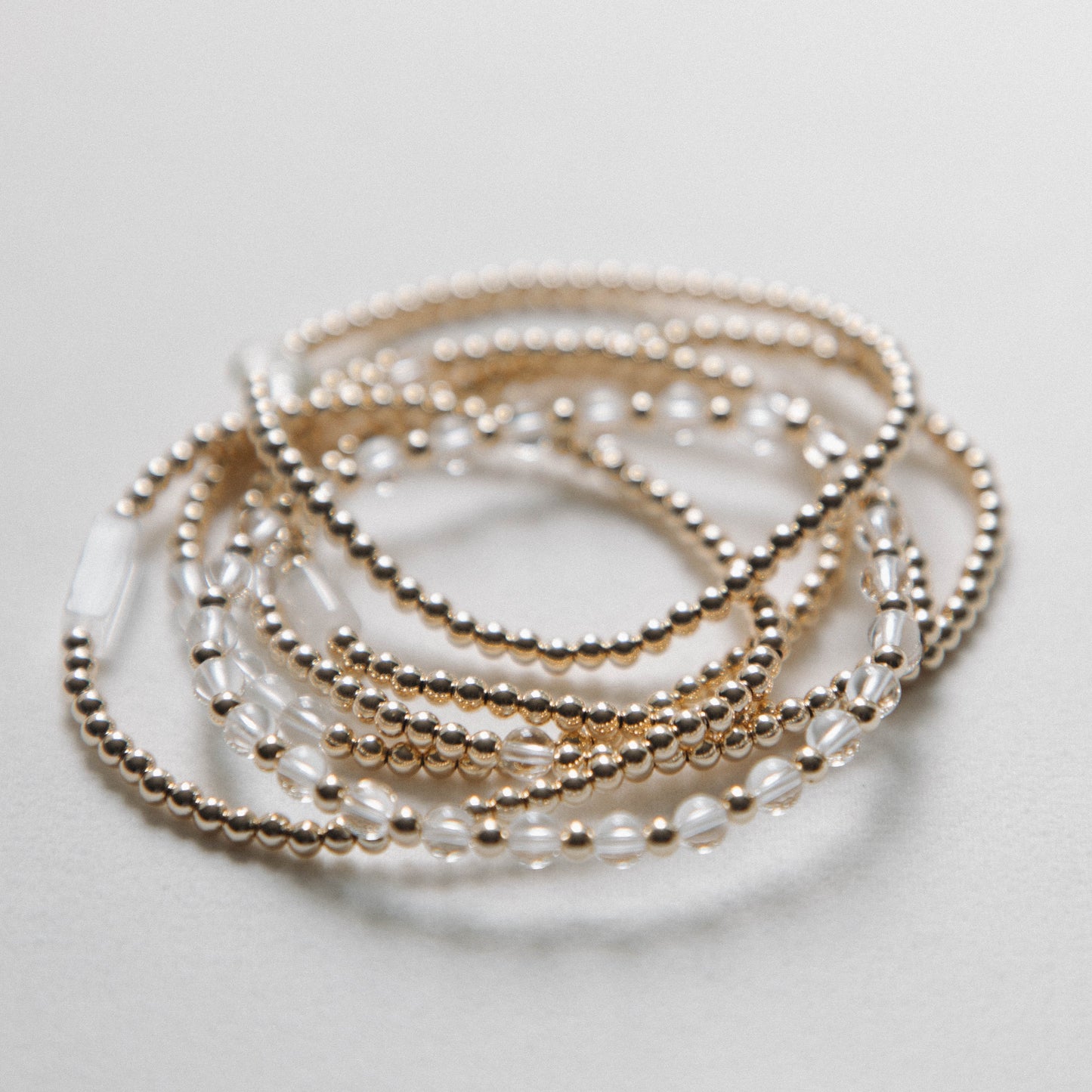 Clear Quartz - Oval Centered Bracelet