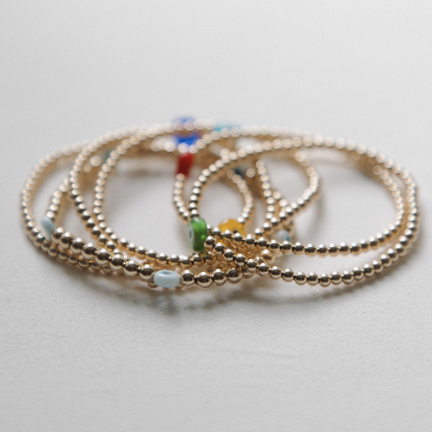 Glass - Evil Eye Bracelet - Various Colors