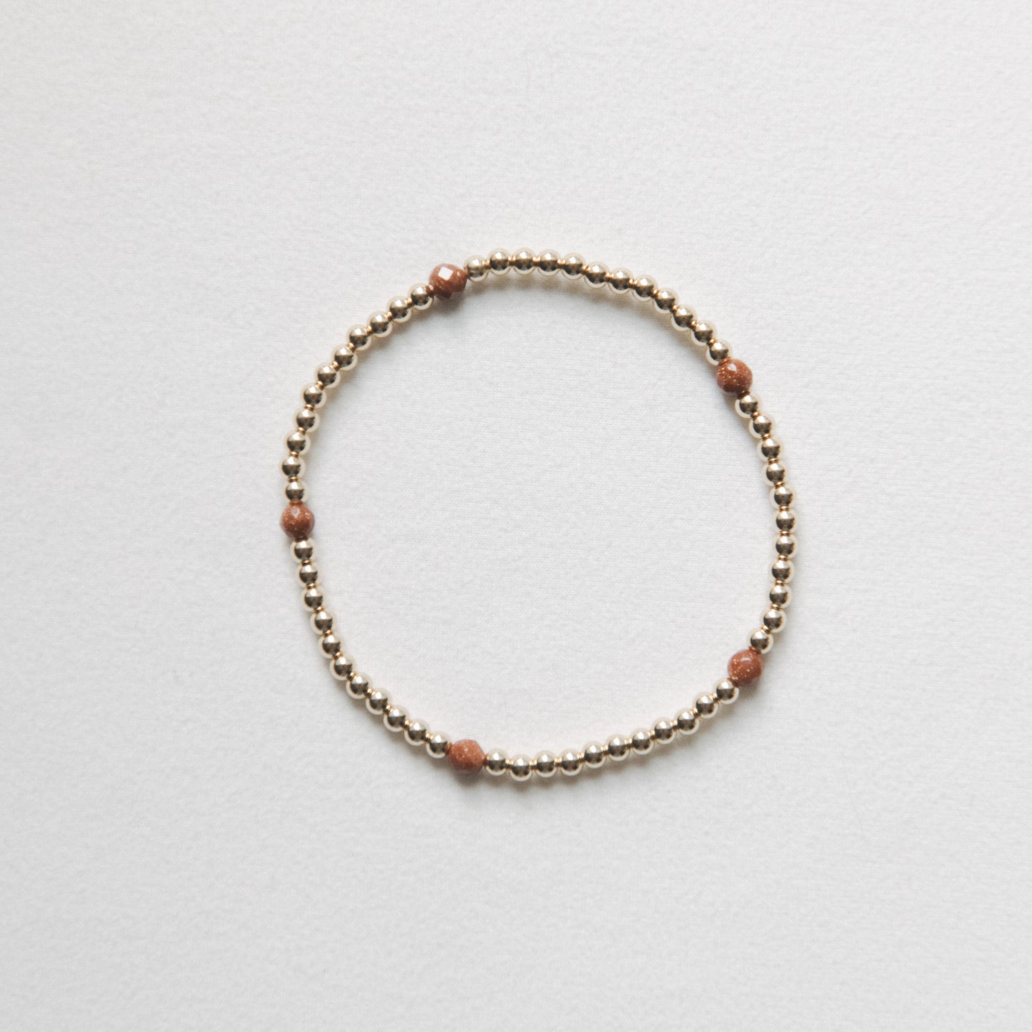 Goldstone - Connect the Dots Bracelet