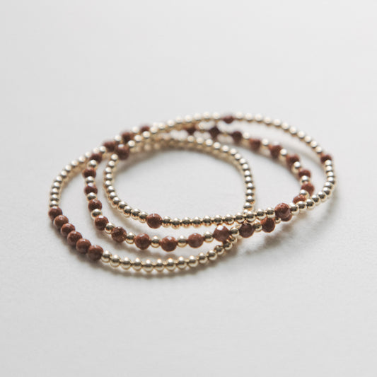 Goldstone - Journey Stack - 3 Bracelet Set