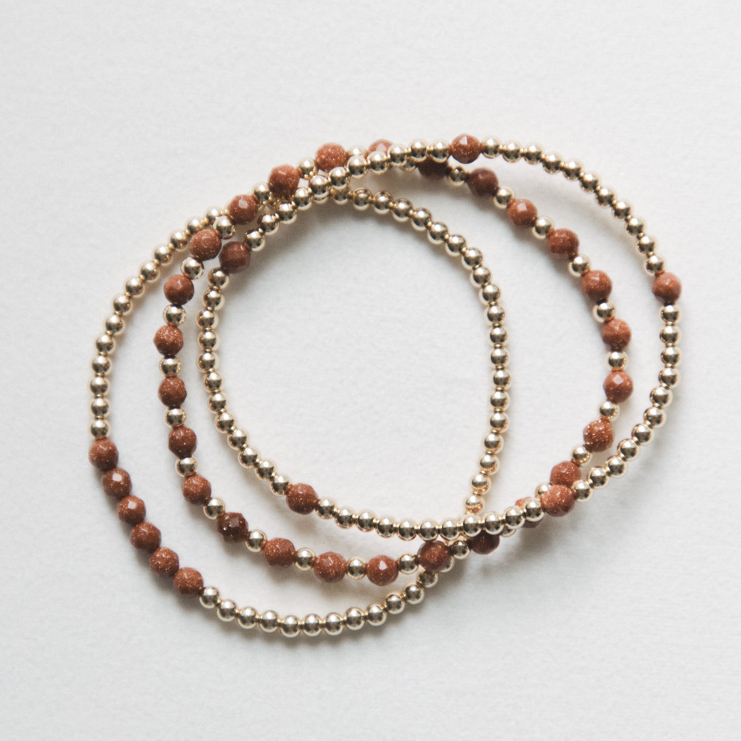 Goldstone - Journey Stack - 3 Bracelet Set