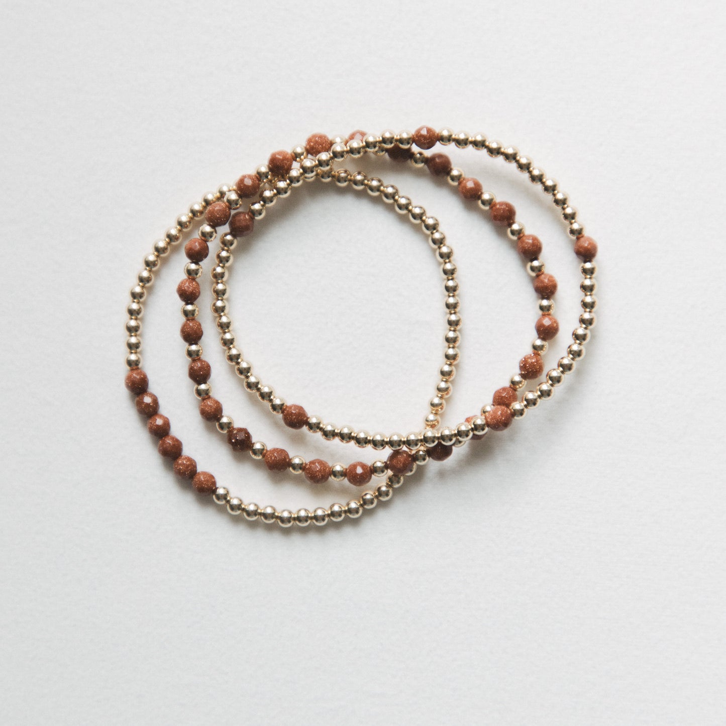 Goldstone - Tube Bracelet