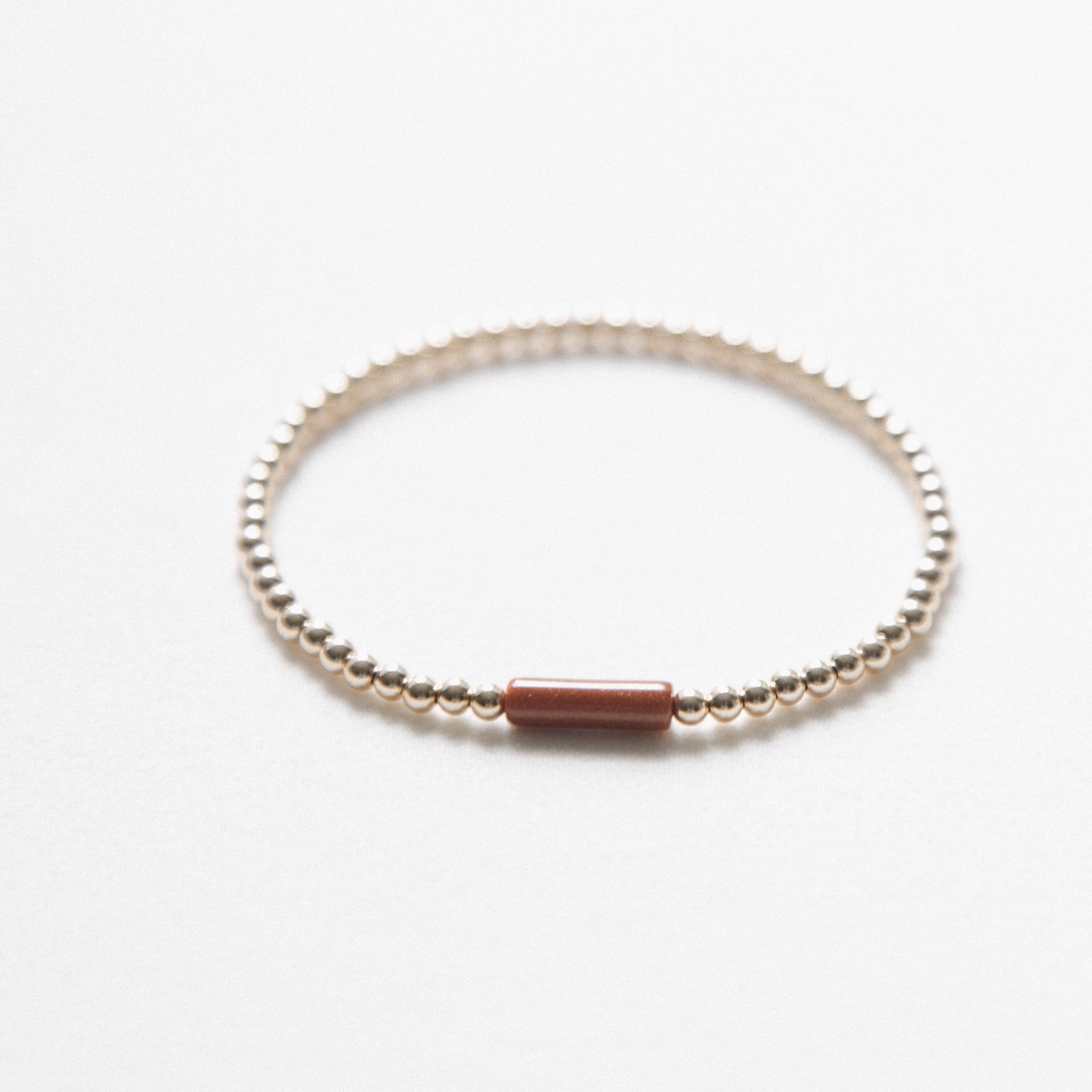 Goldstone - Tube Bracelet