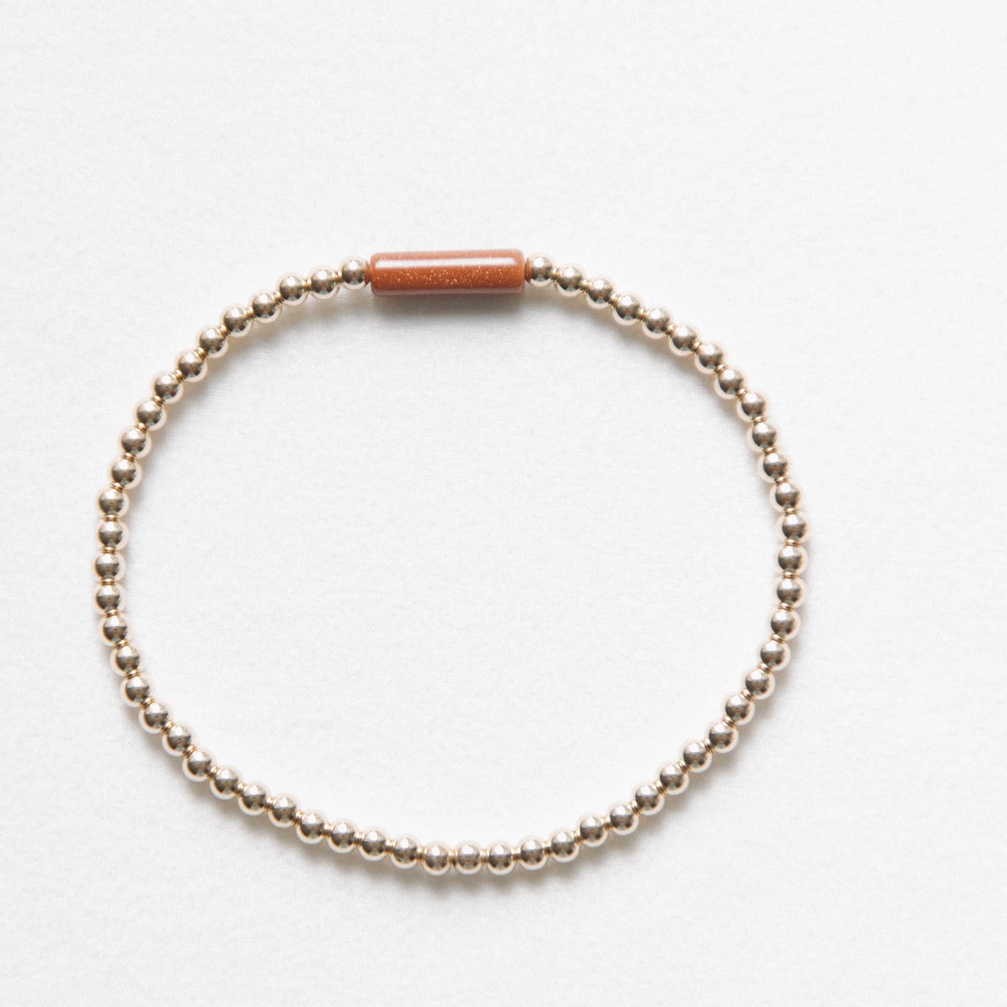 Goldstone - Tube Bracelet