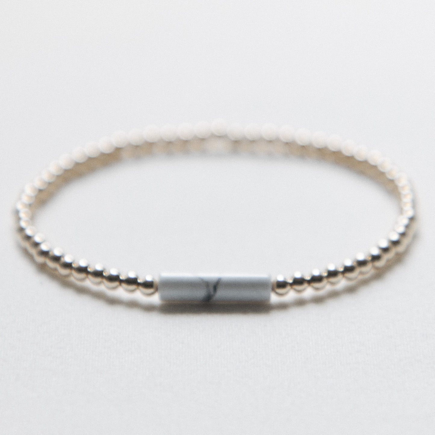 laguna bohemia howlite tube bracelet