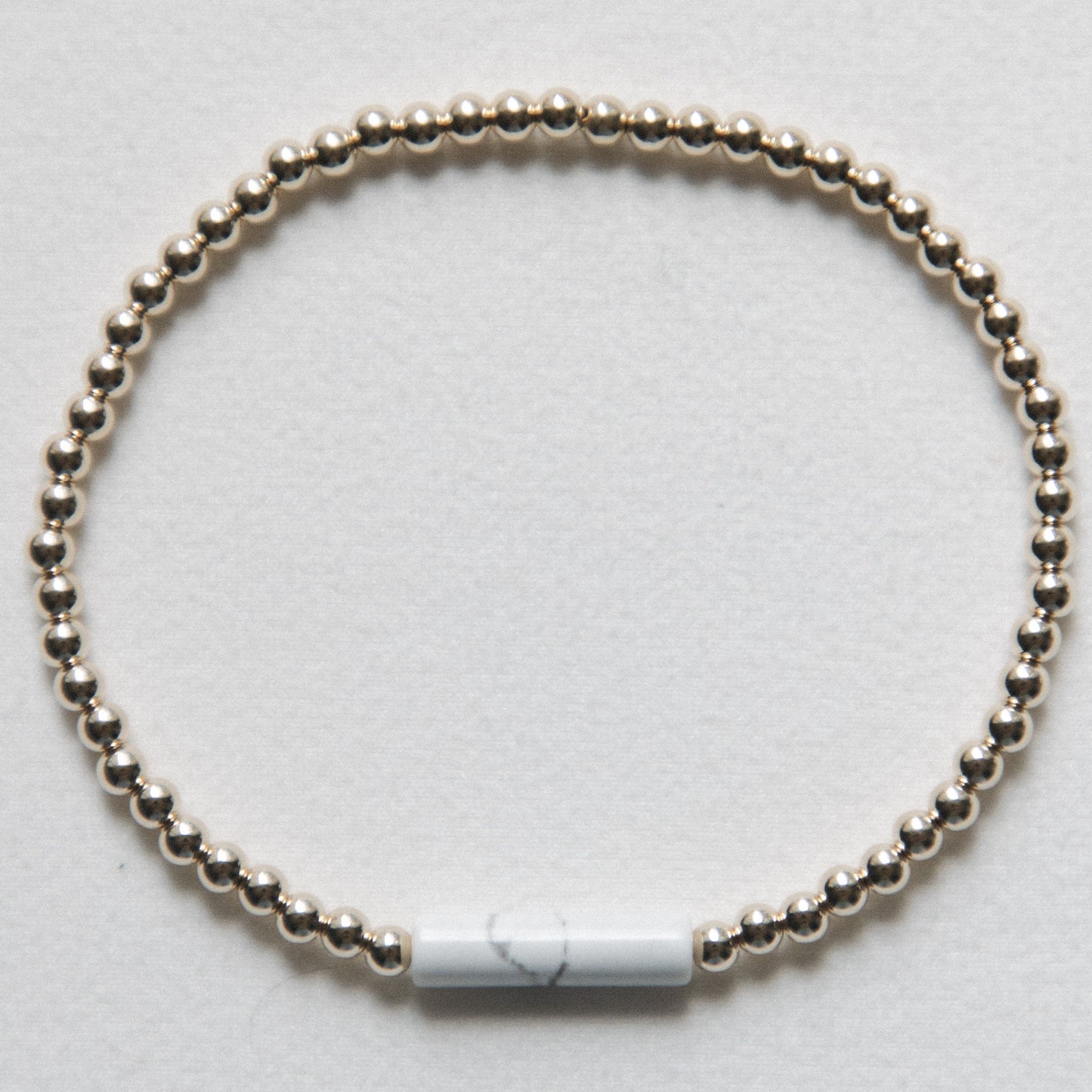 laguna bohemia howlite tube bracelet