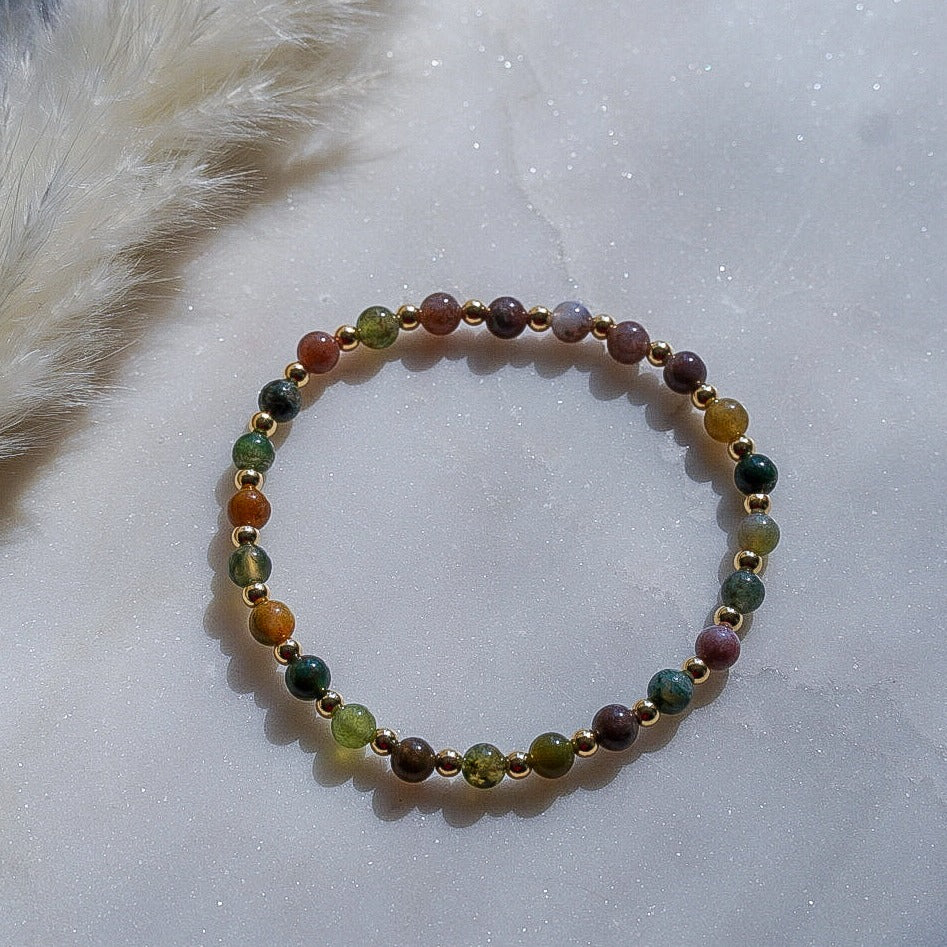 Indian Agate - Intentions  Bracelet