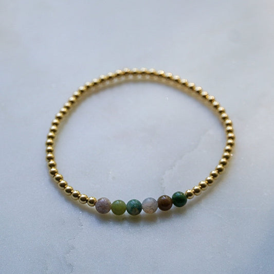 Indian Agate - Path Bracelet