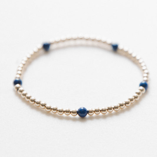 laguna bohemia Lapis Lazuli - connect the dots Bracelet