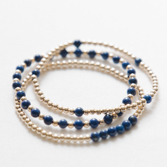 lapis lazuli journey bundle stack bracelet set laguna bohemia