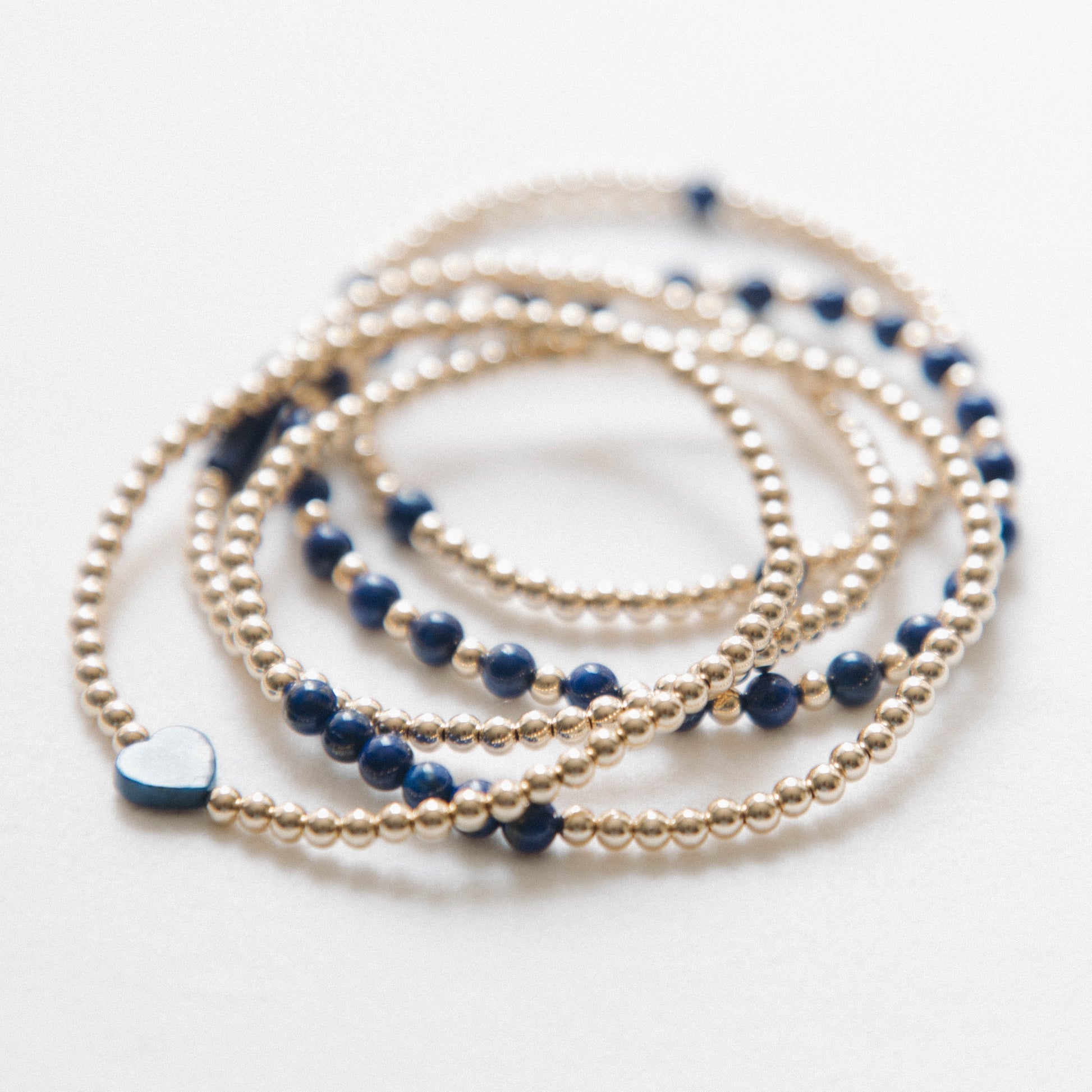 laguna bohemia Lapis Lazuli - Bracelet stack