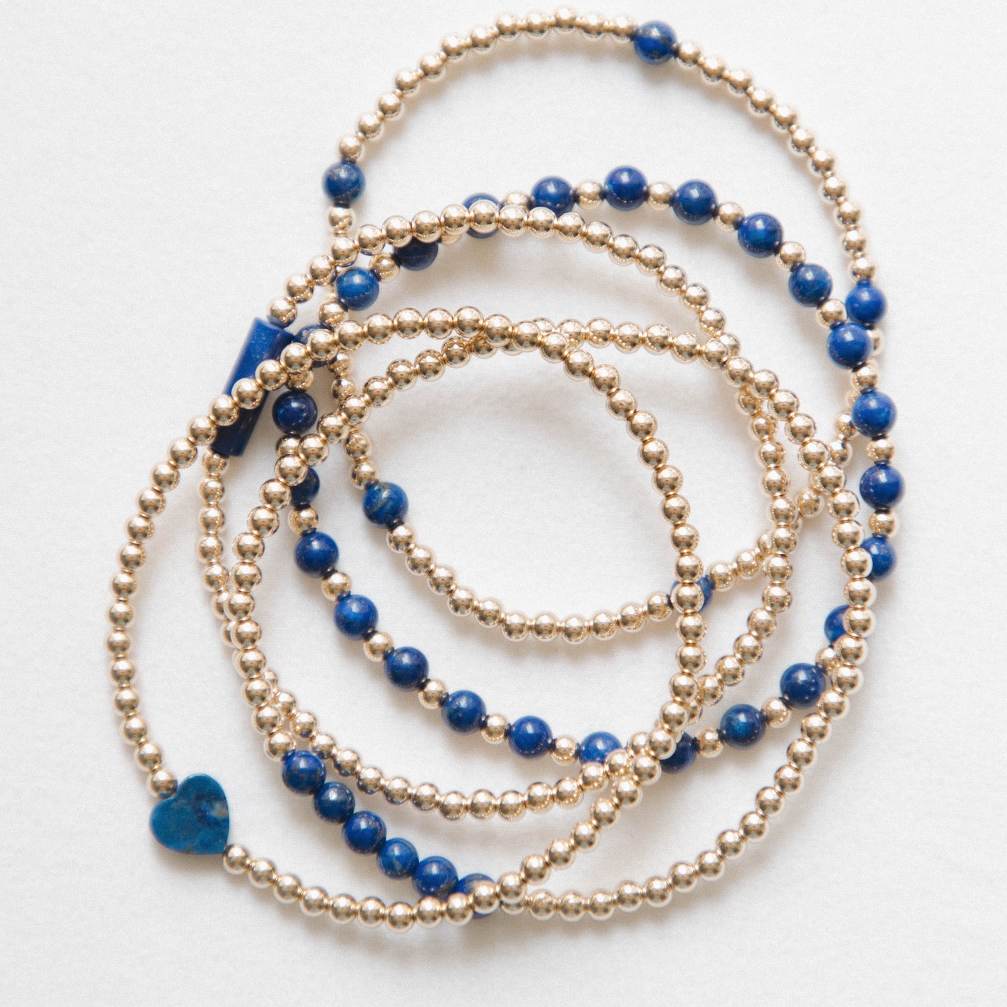 laguna bohemia Lapis Lazuli - Bracelet stack