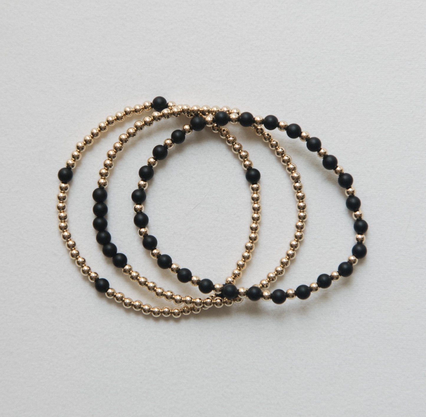 Onyx - Journey Stack - 3 Bracelet Set