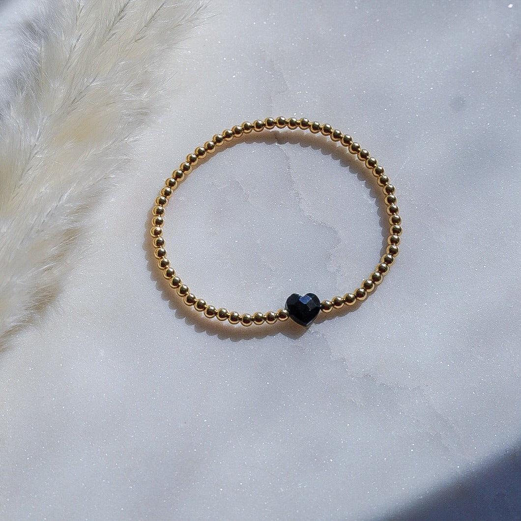 Onyx - Heart Bracelet