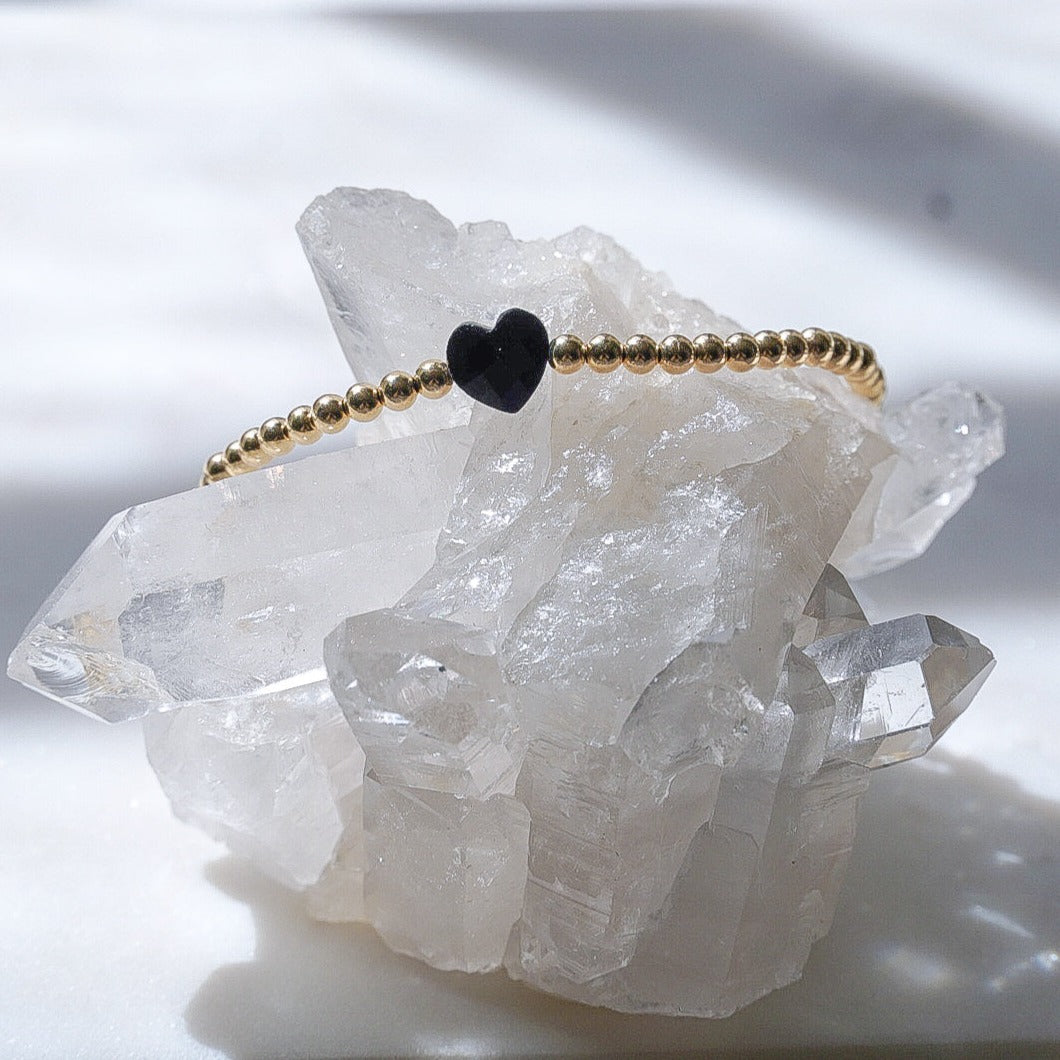 Onyx - Heart Bracelet