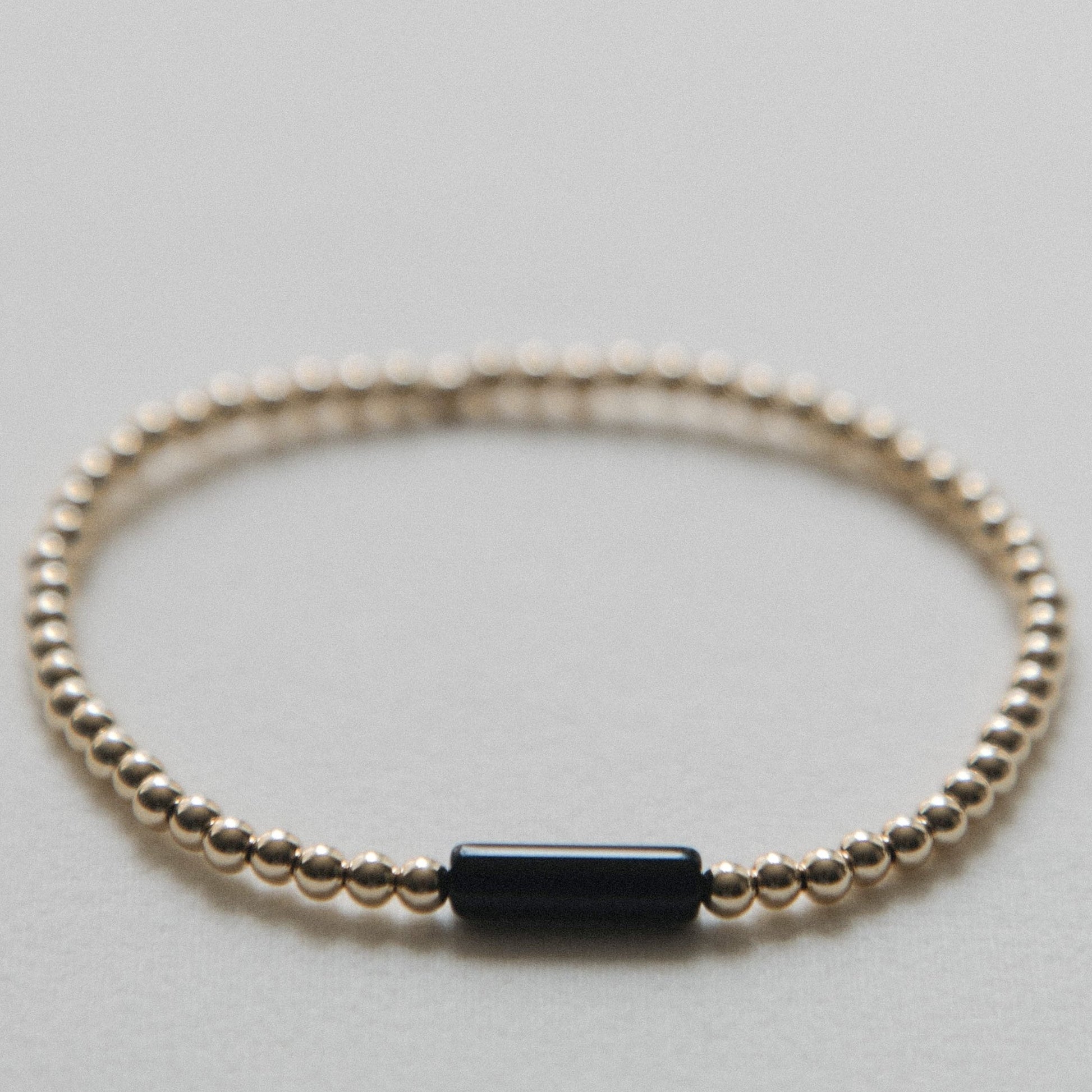 laguna bohemia onyx centered tube bracelet