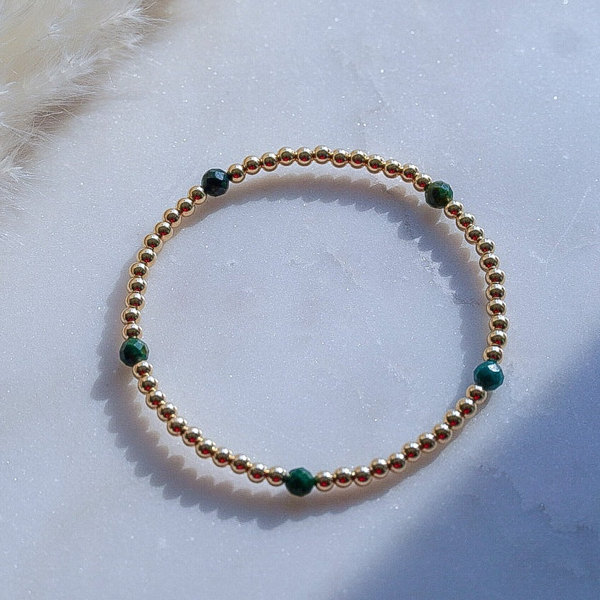 Emerald - Connect the Dots Bracelet