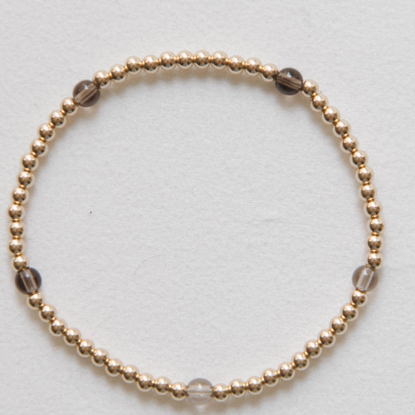 smokey quartz connect the dots laguna bohemia bracelet