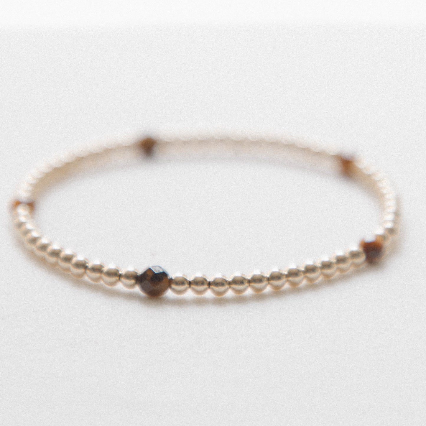 Tiger's Eye connect the dots Bracelet 